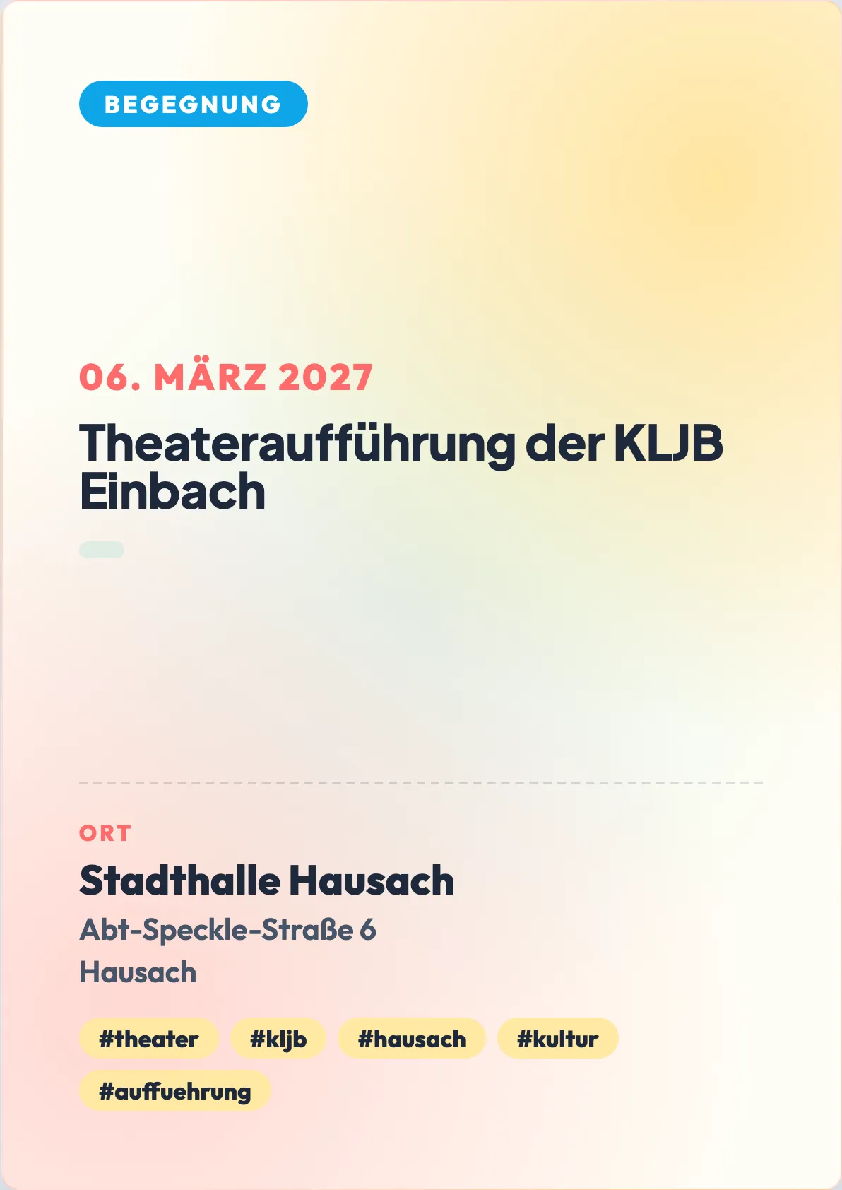 Veranstaltungsflyer