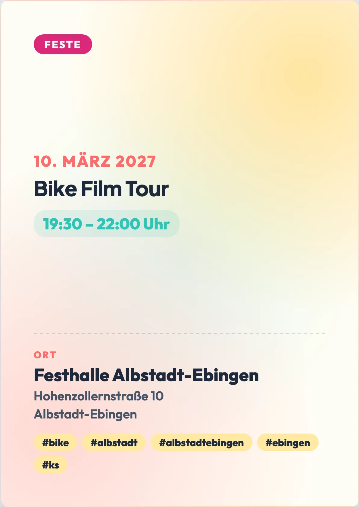 Veranstaltungsflyer