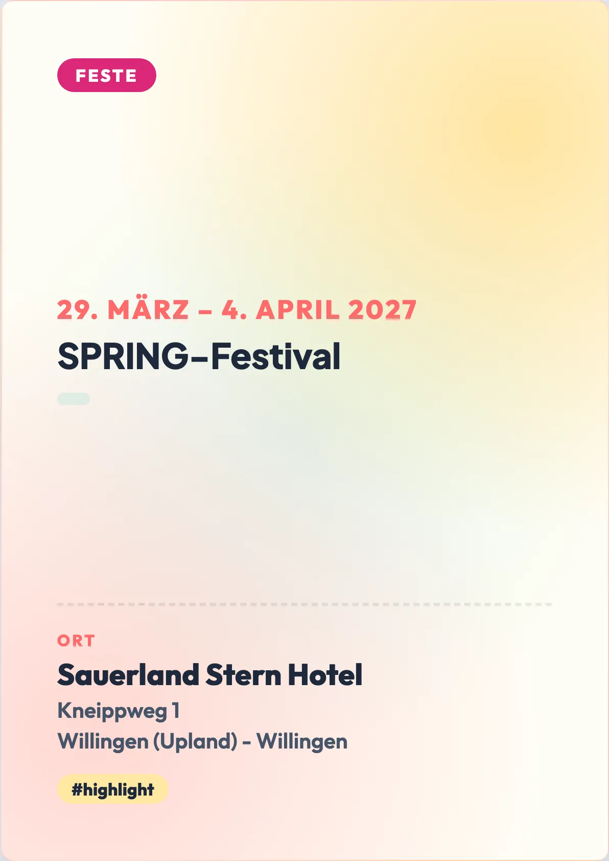 Veranstaltungsflyer