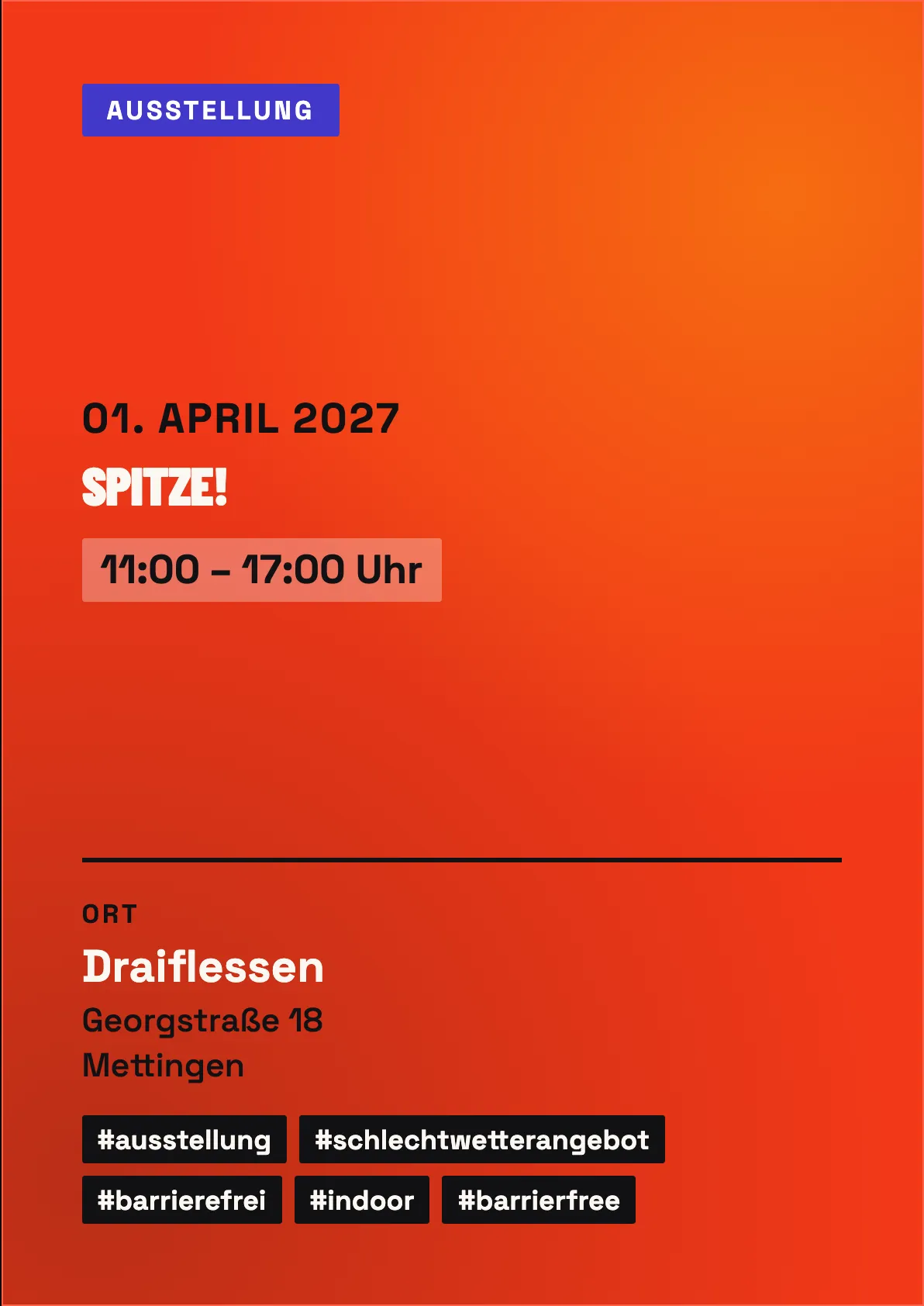 Veranstaltungsflyer