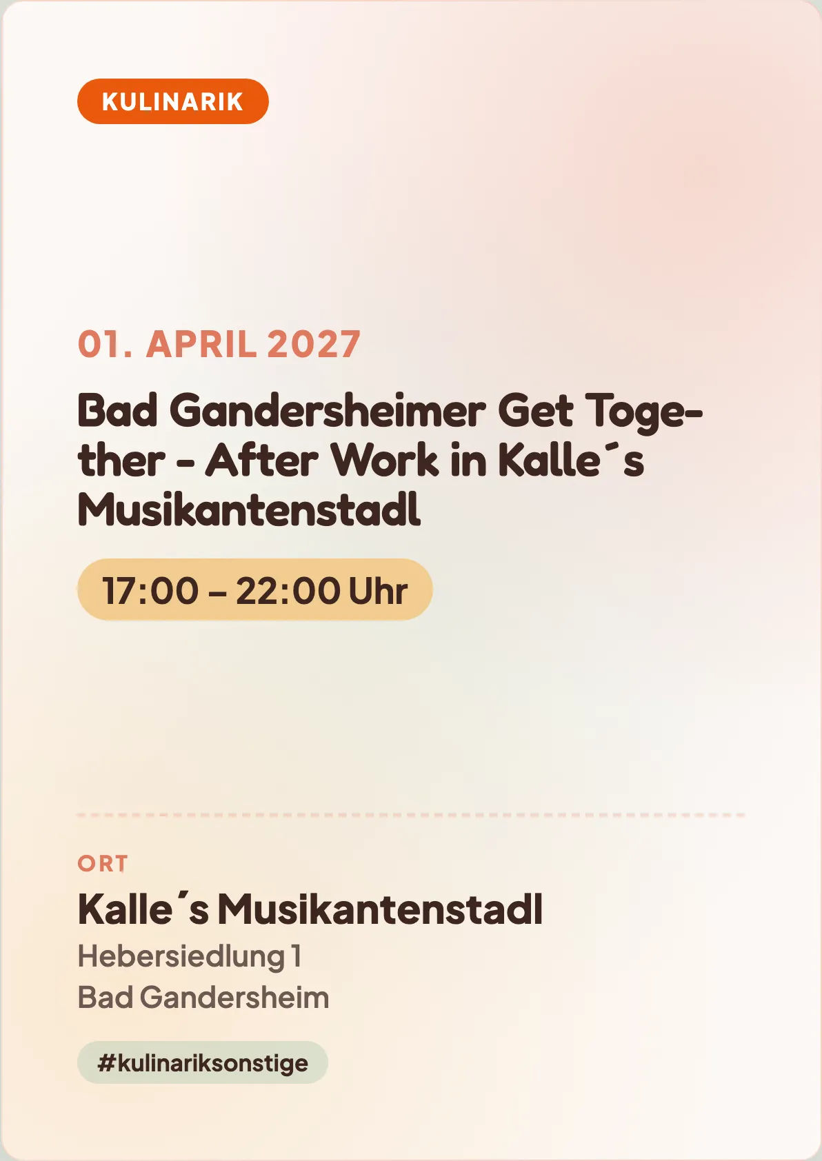 Veranstaltungsflyer