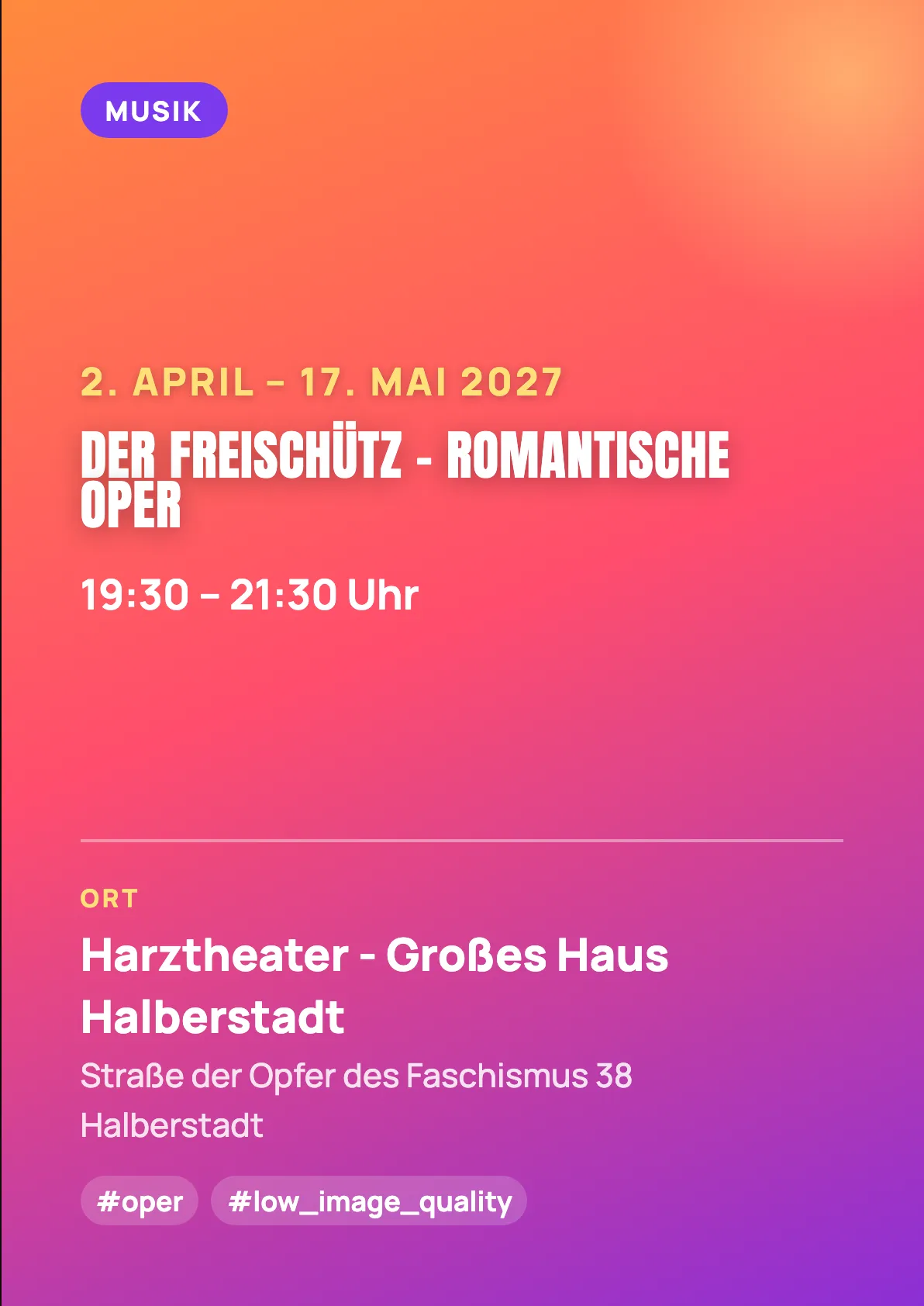 Veranstaltungsflyer