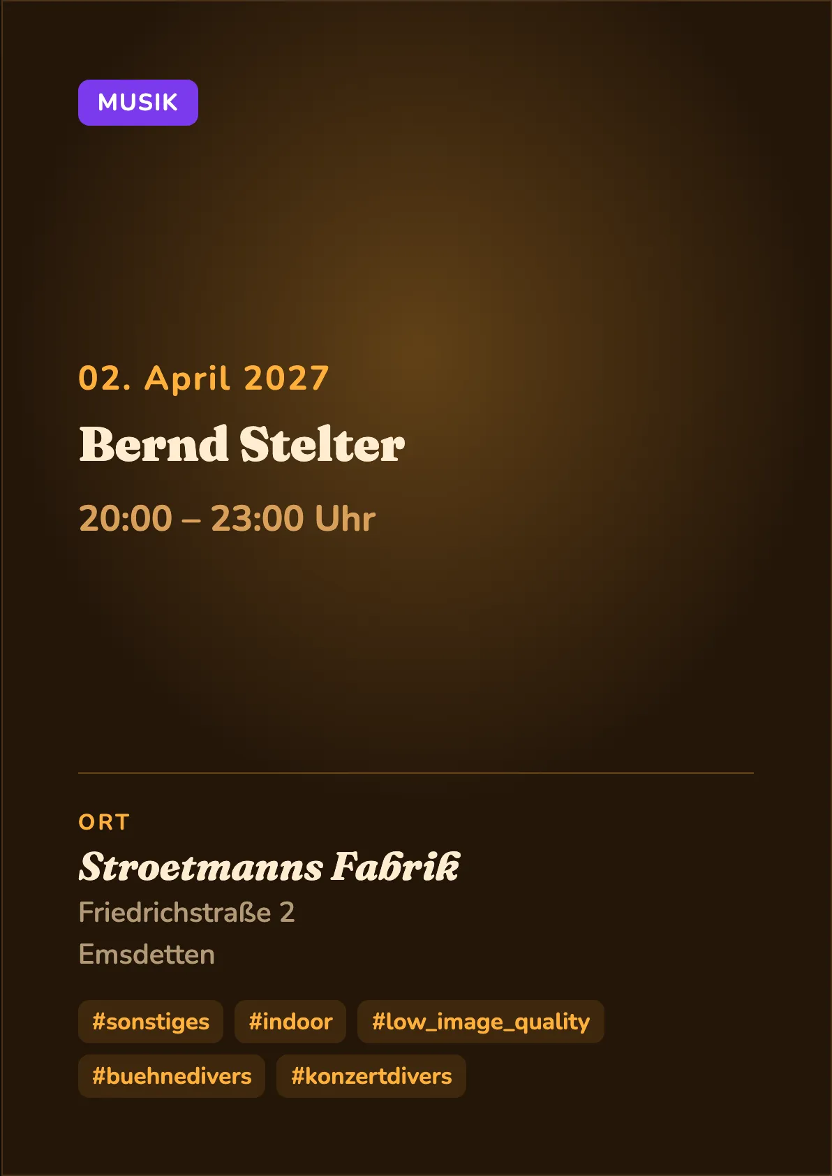 Veranstaltungsflyer