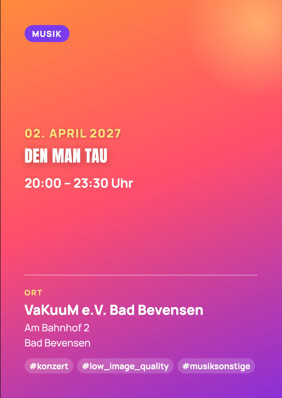 Veranstaltungsflyer