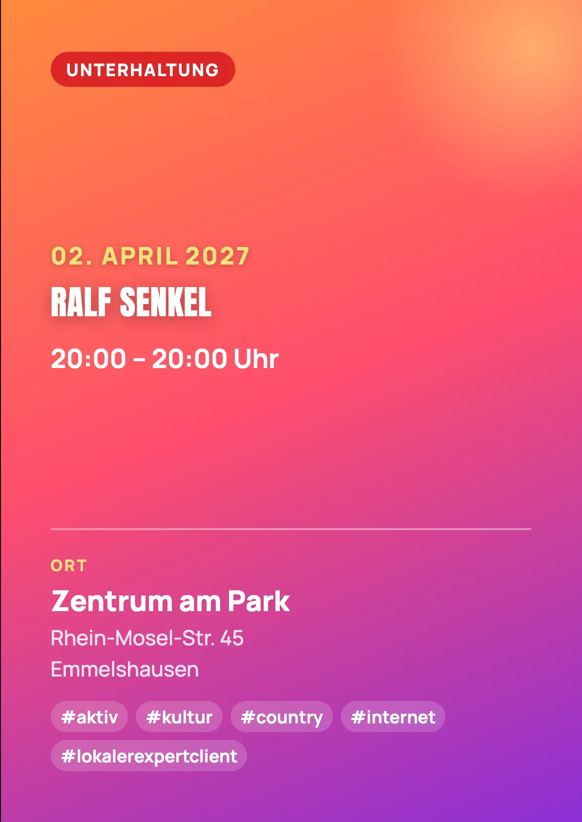 Veranstaltungsflyer
