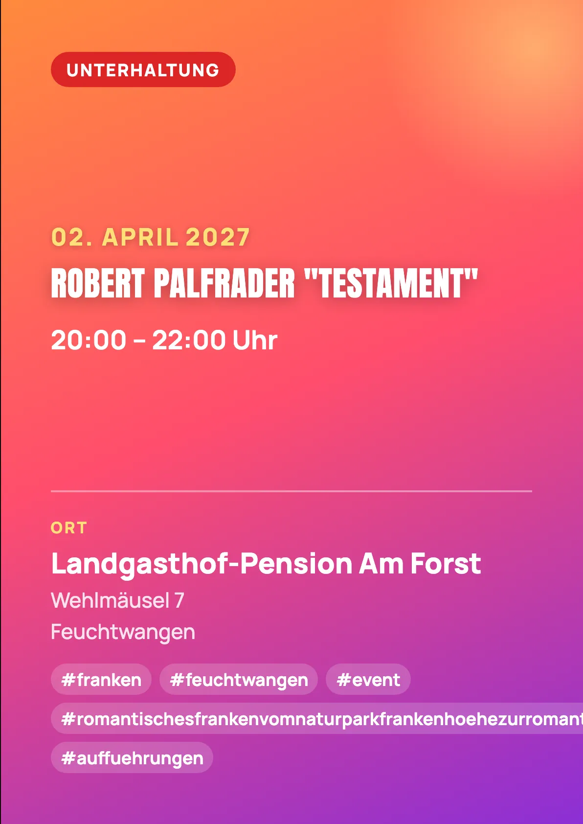 Veranstaltungsflyer