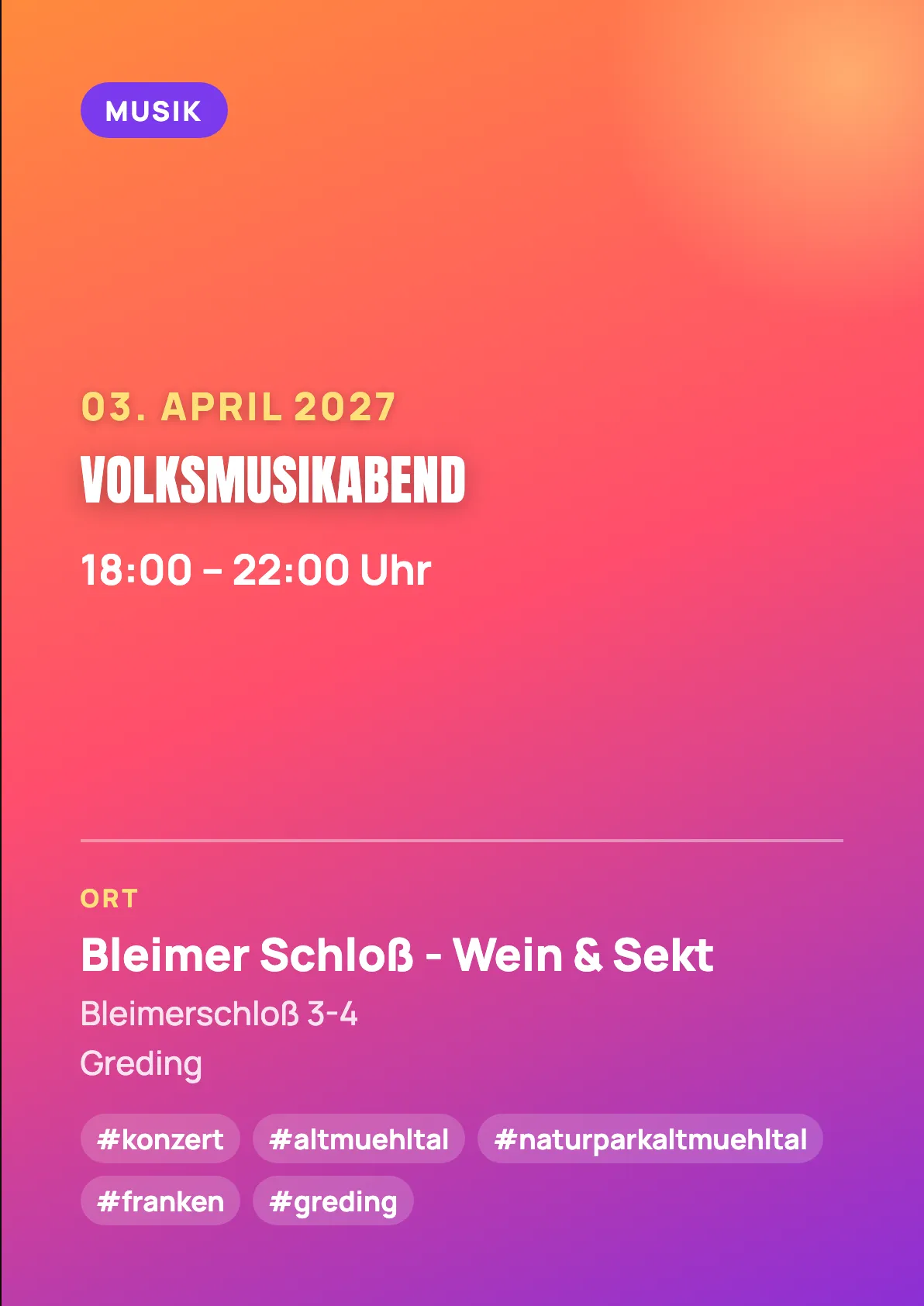 Veranstaltungsflyer