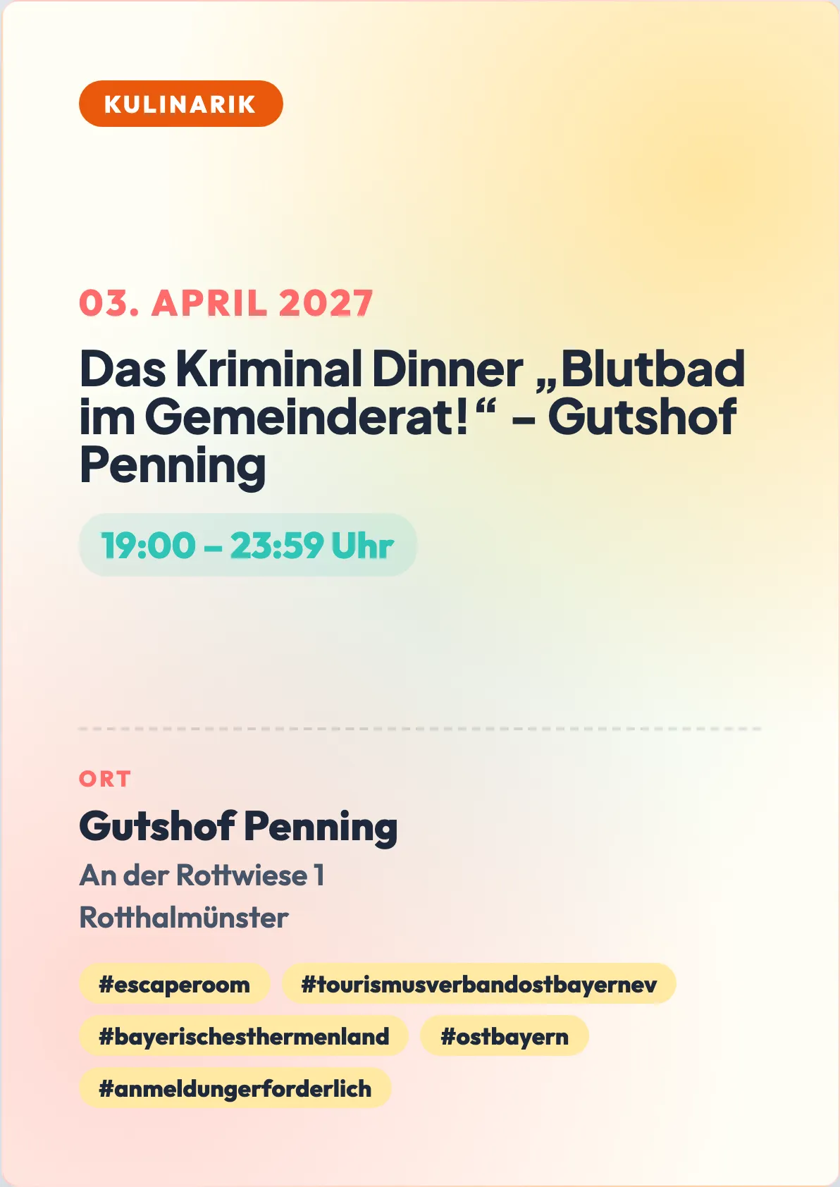 Veranstaltungsflyer