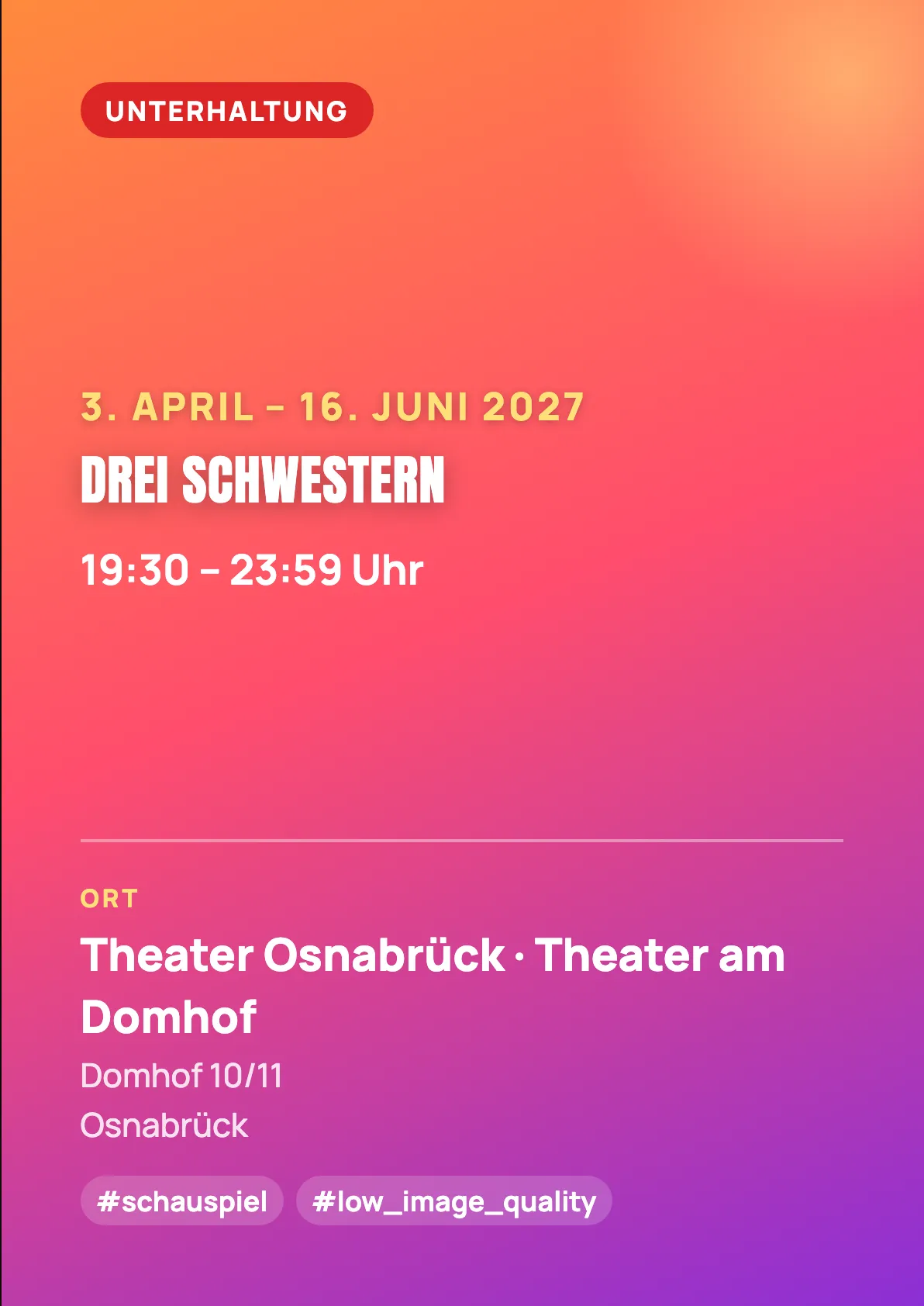Veranstaltungsflyer