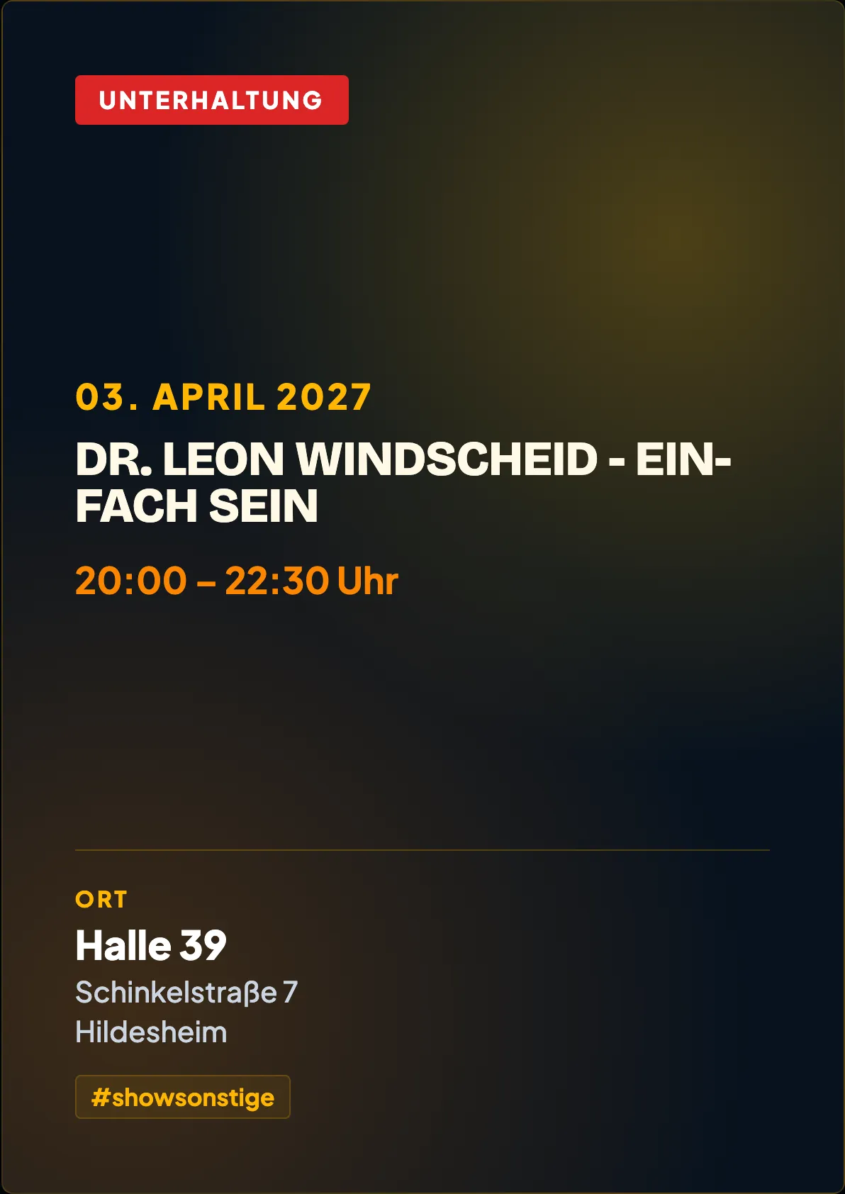 Veranstaltungsflyer