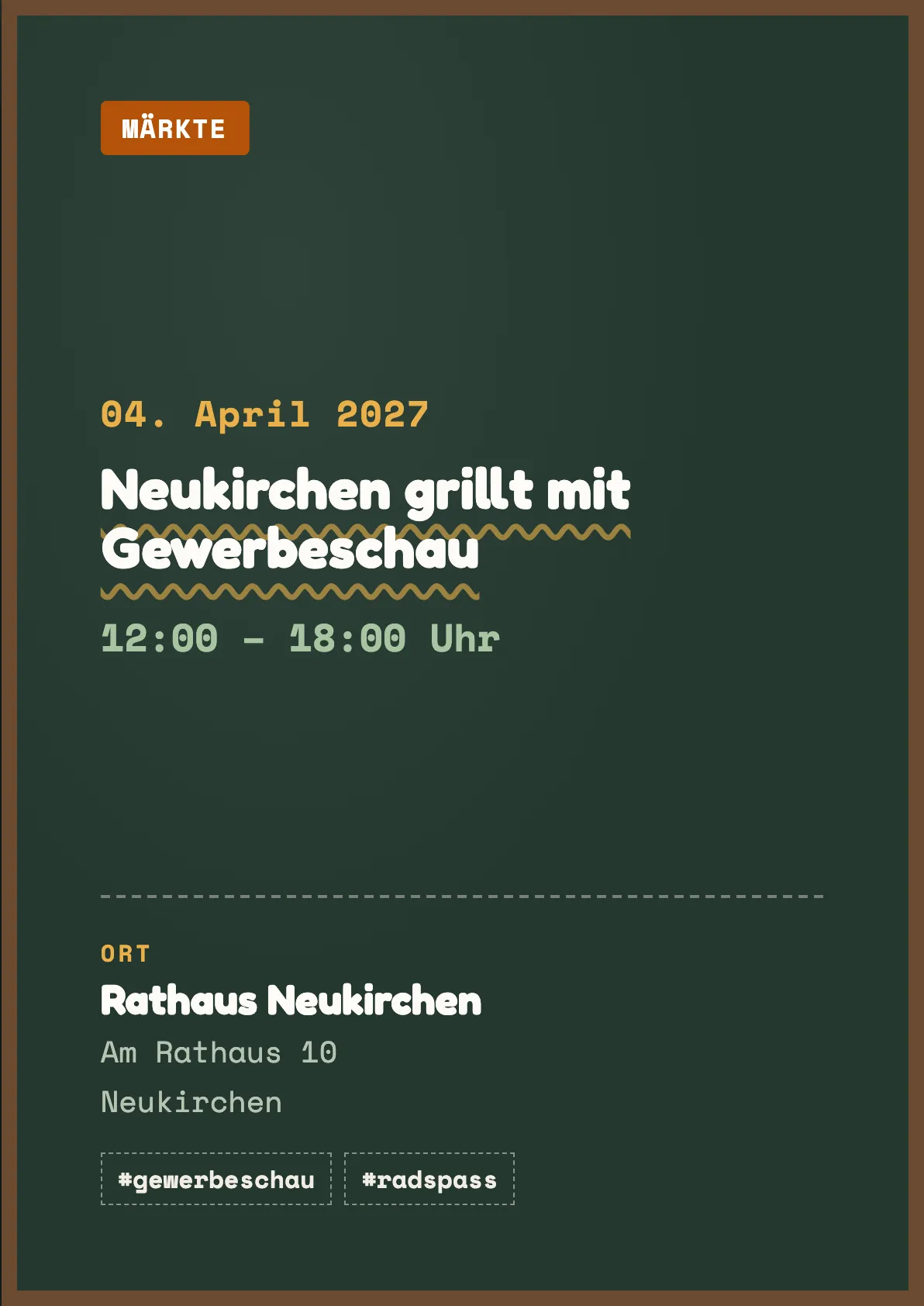Veranstaltungsflyer