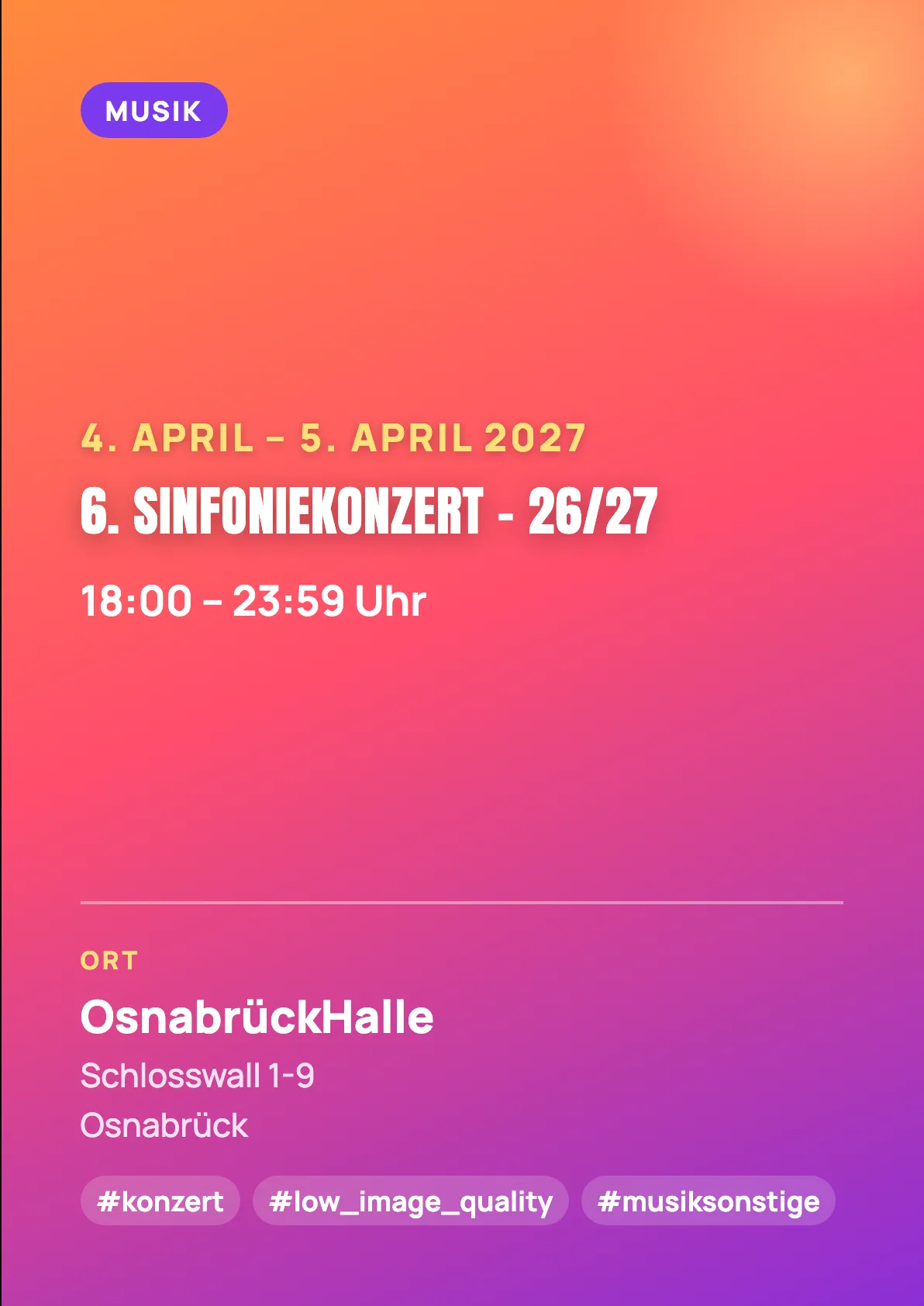 Veranstaltungsflyer