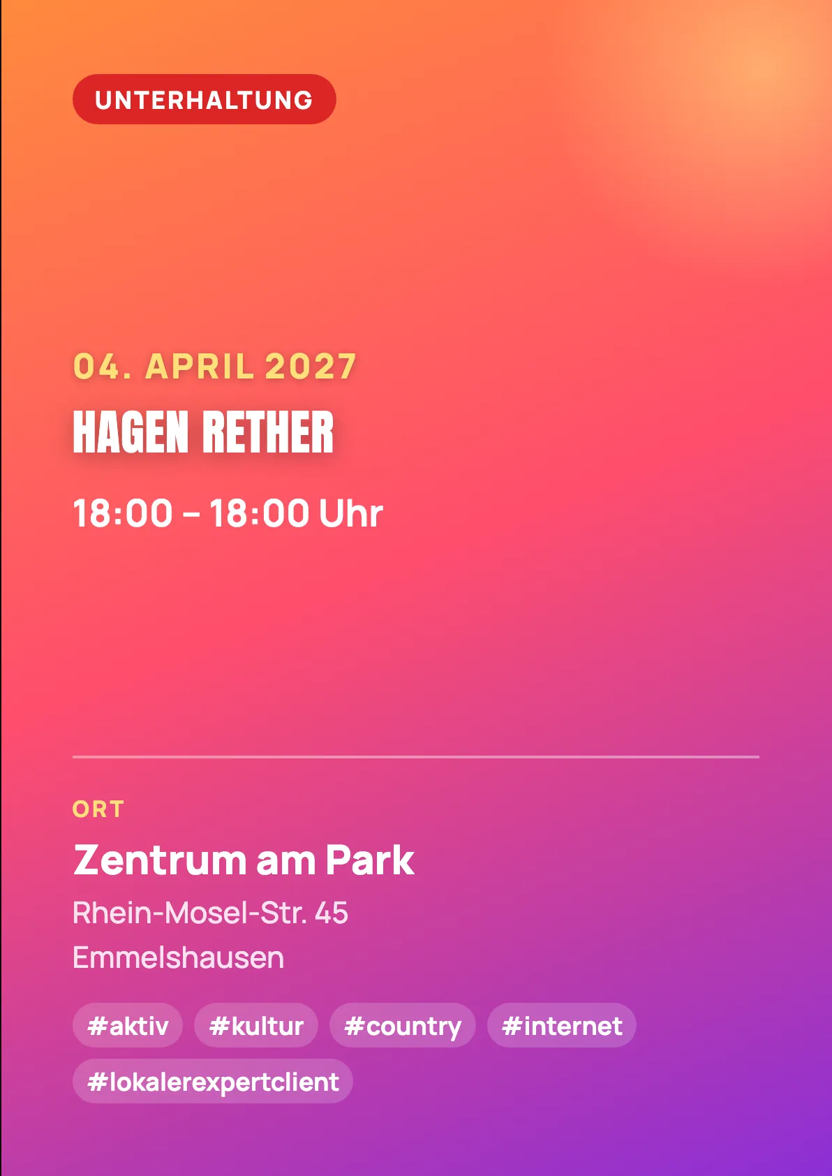 Veranstaltungsflyer