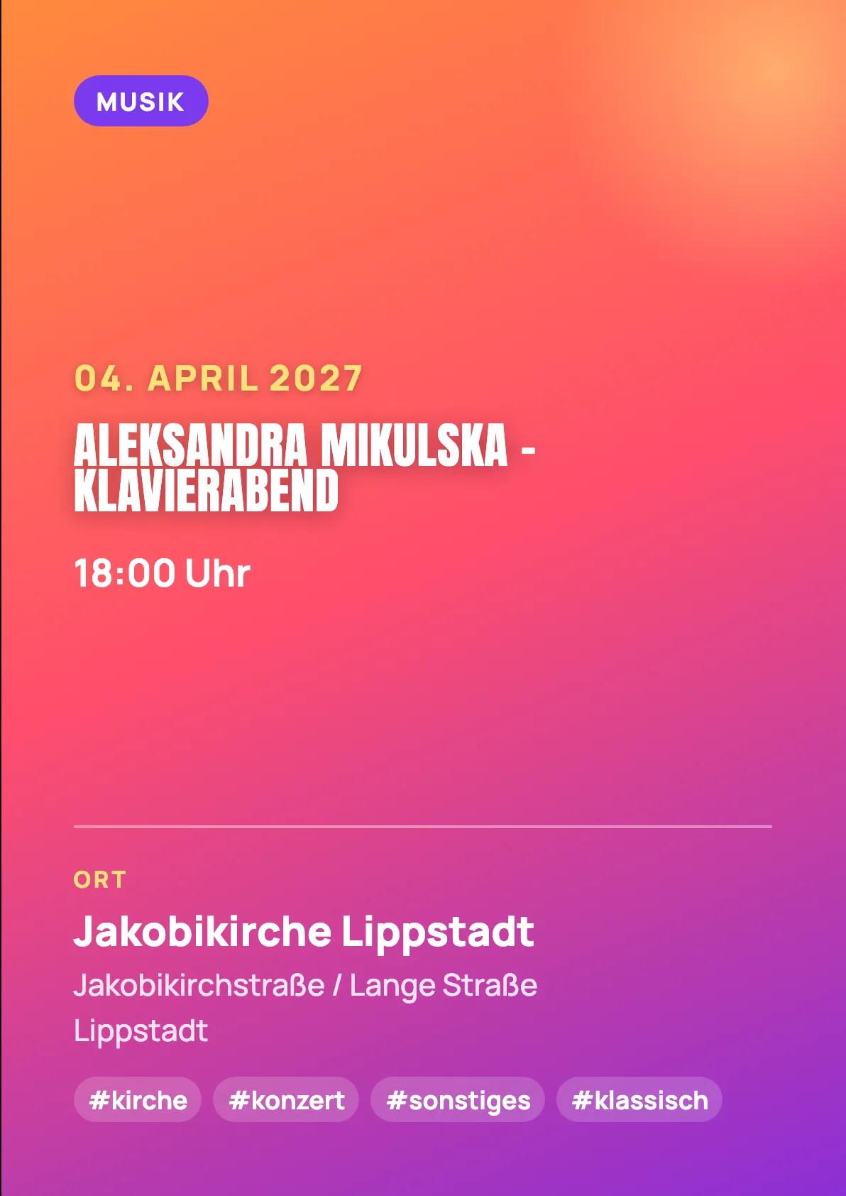 Veranstaltungsflyer