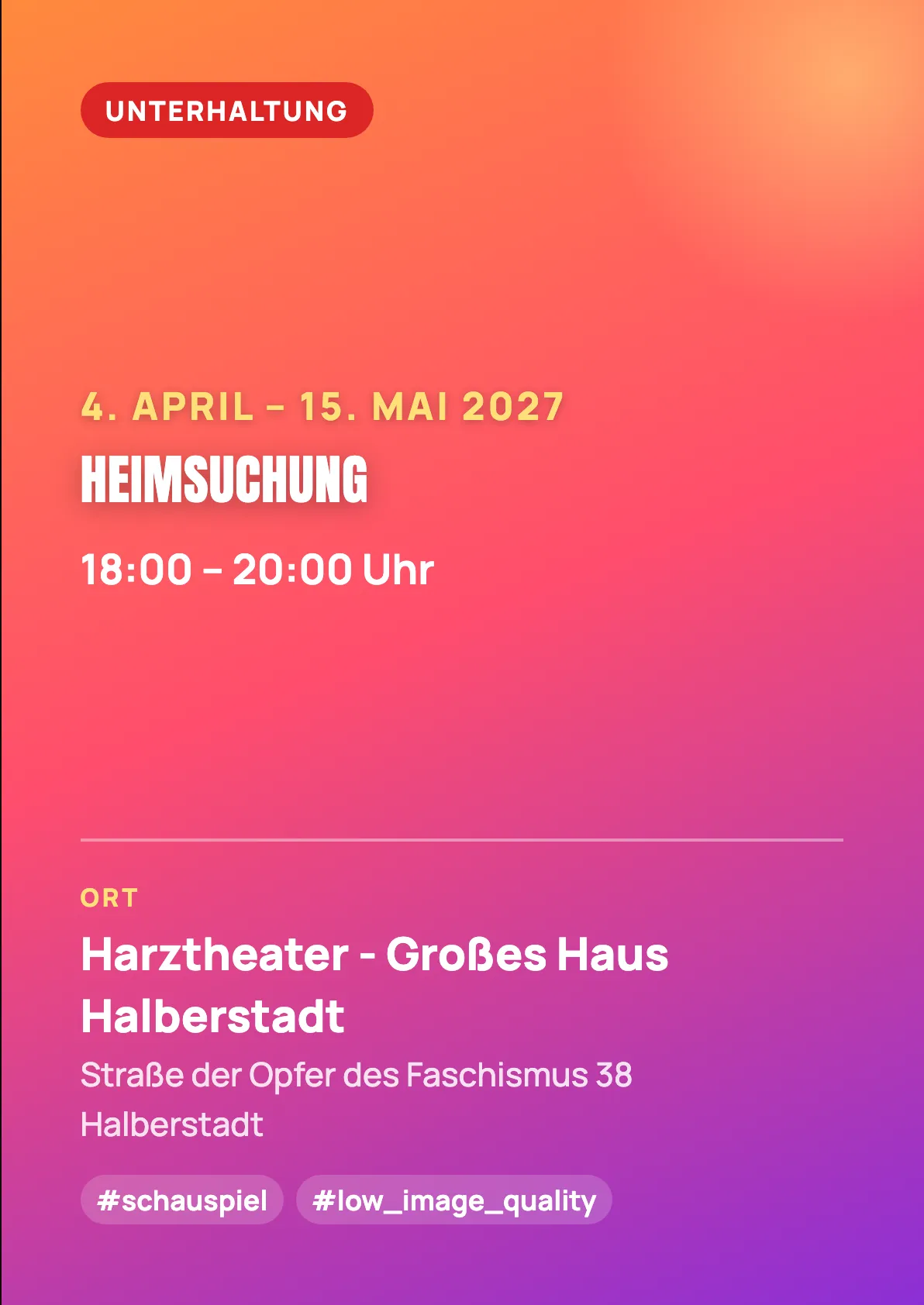 Veranstaltungsflyer