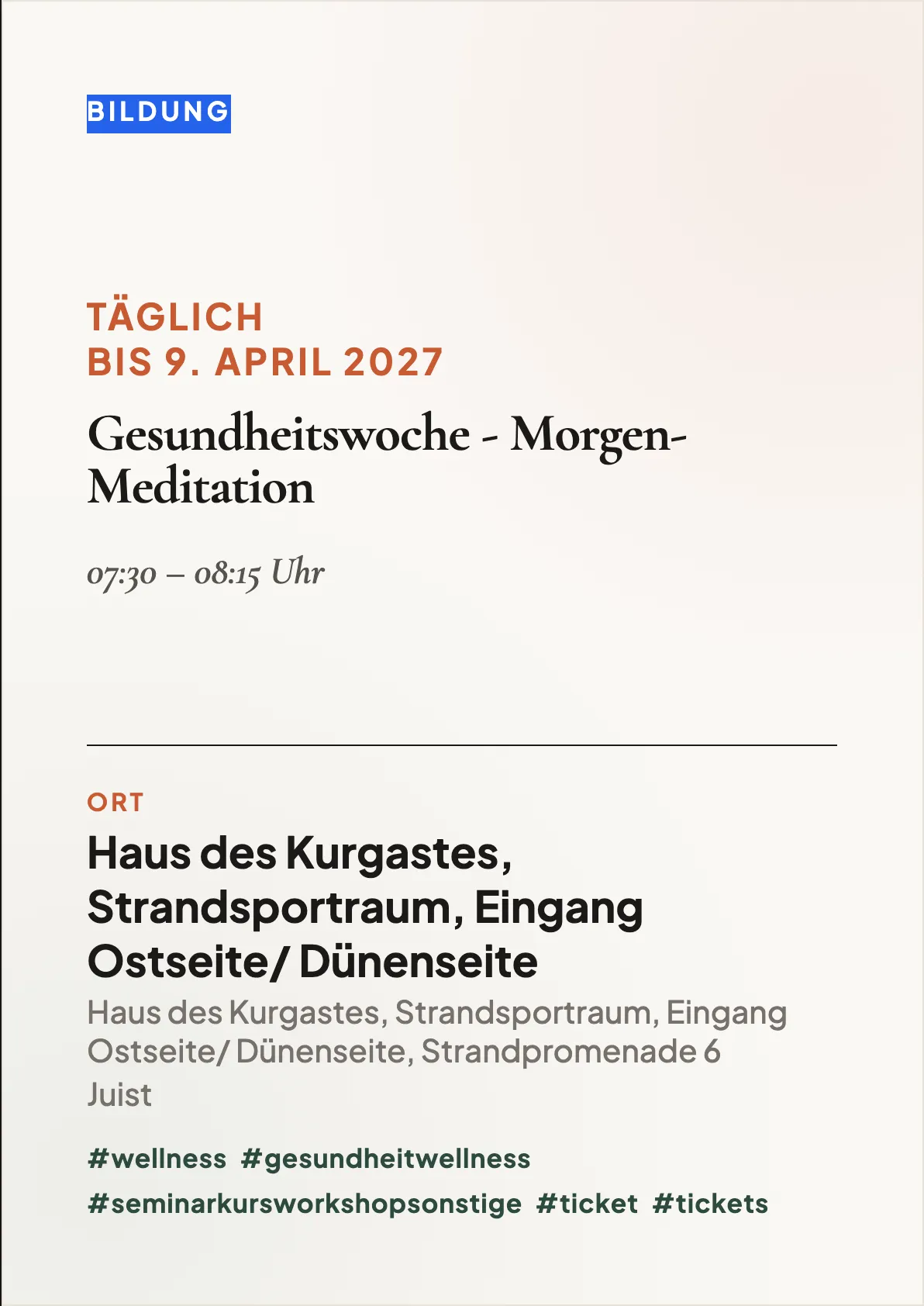 Veranstaltungsflyer