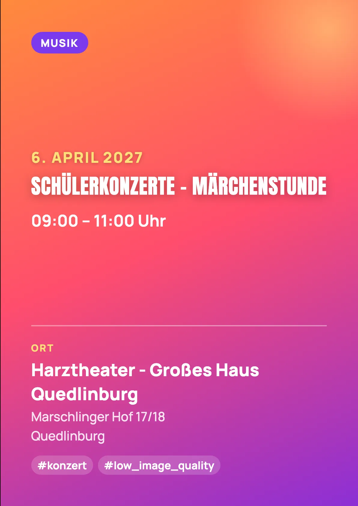 Veranstaltungsflyer