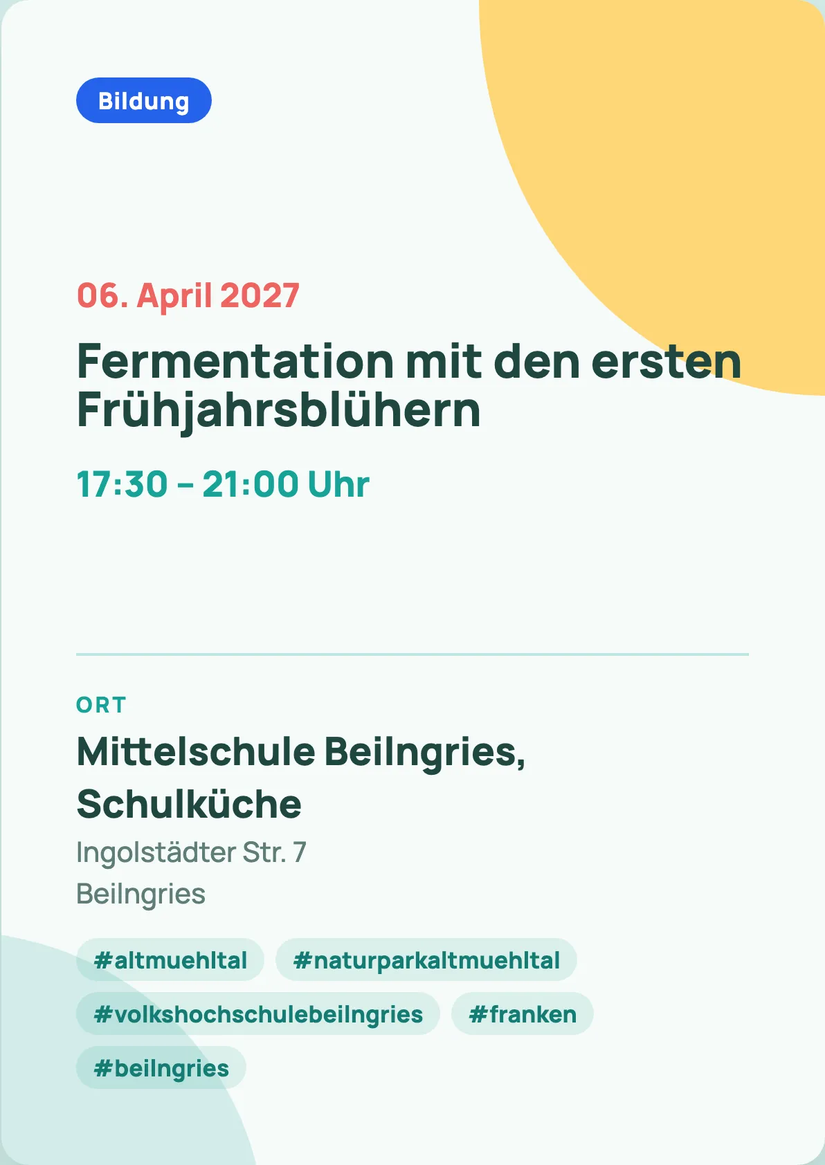 Veranstaltungsflyer