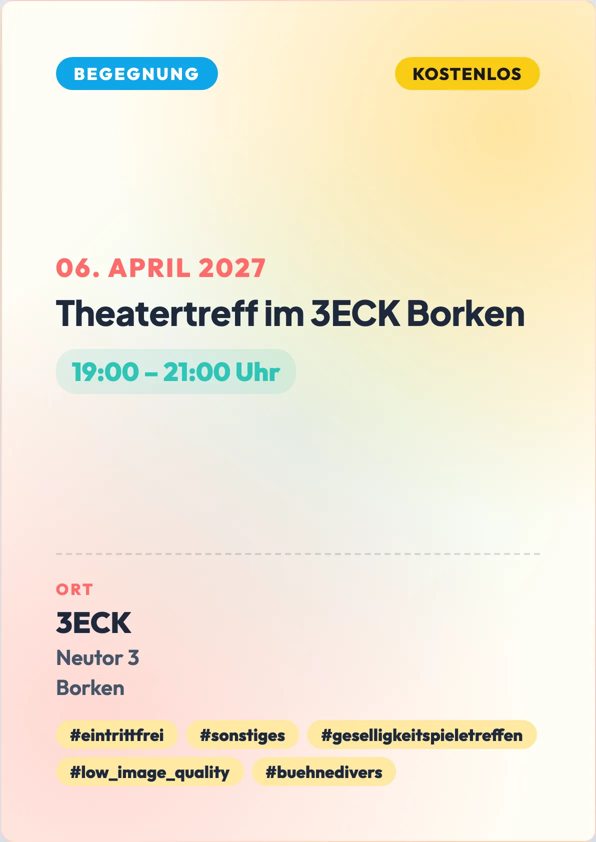 Veranstaltungsflyer