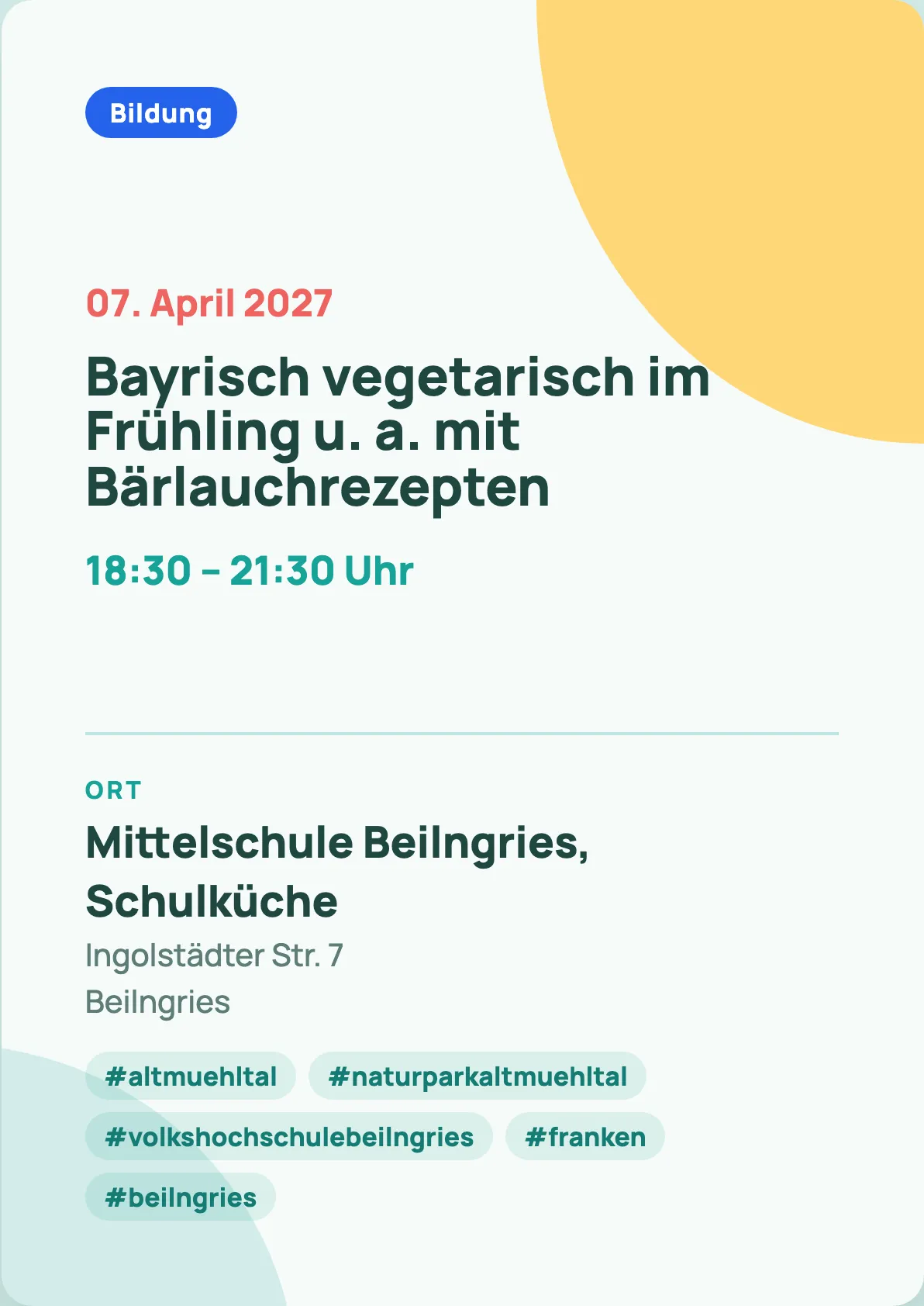 Veranstaltungsflyer