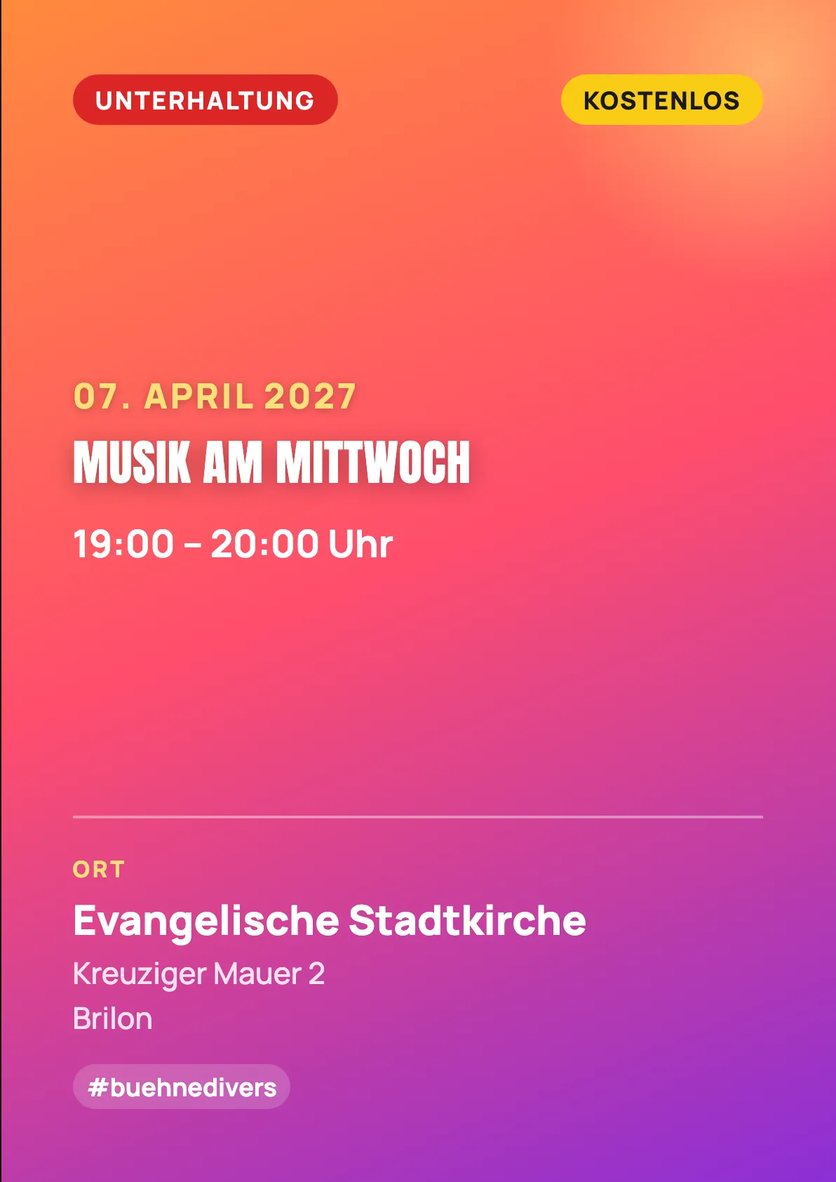 Veranstaltungsflyer