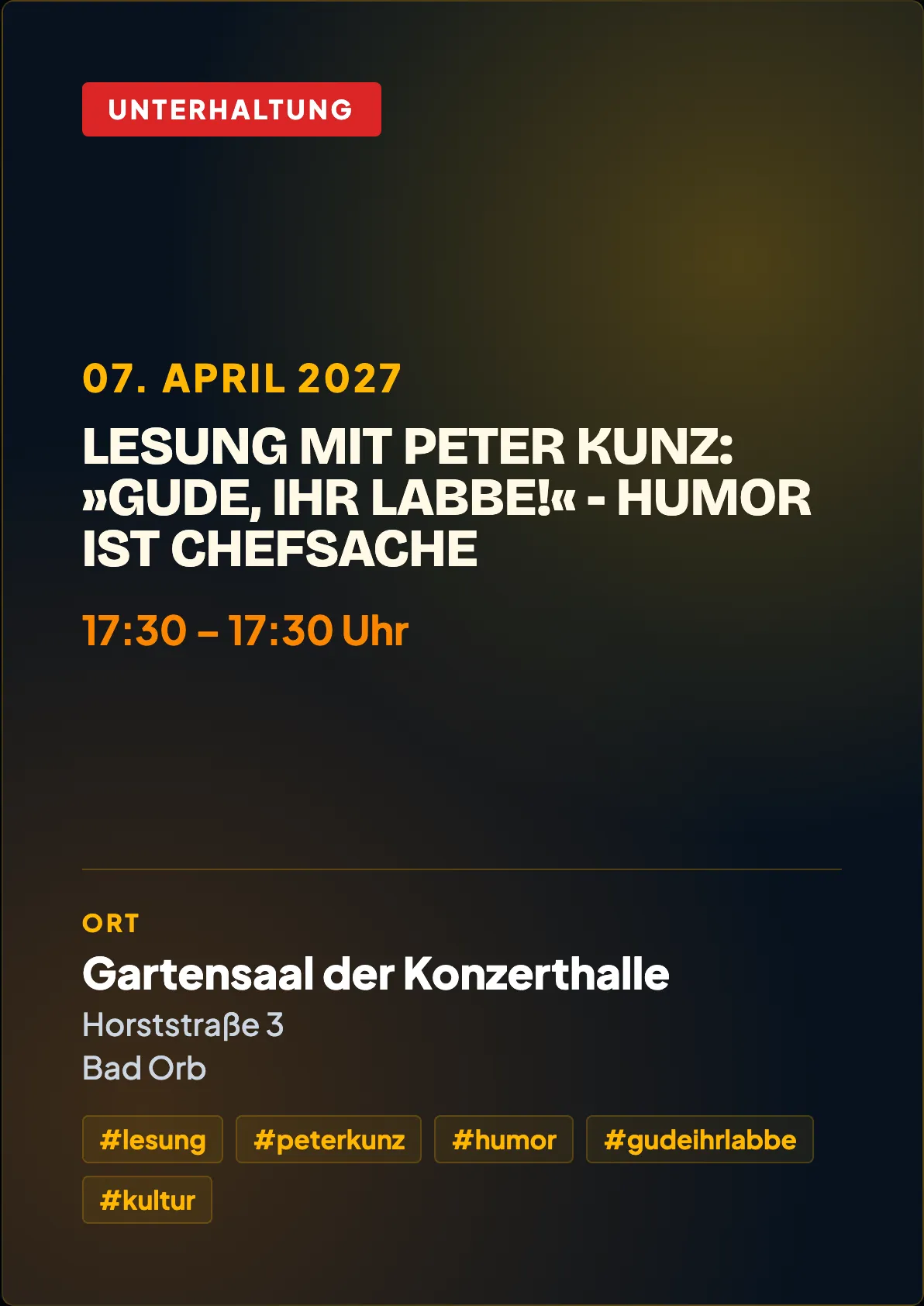 Veranstaltungsflyer