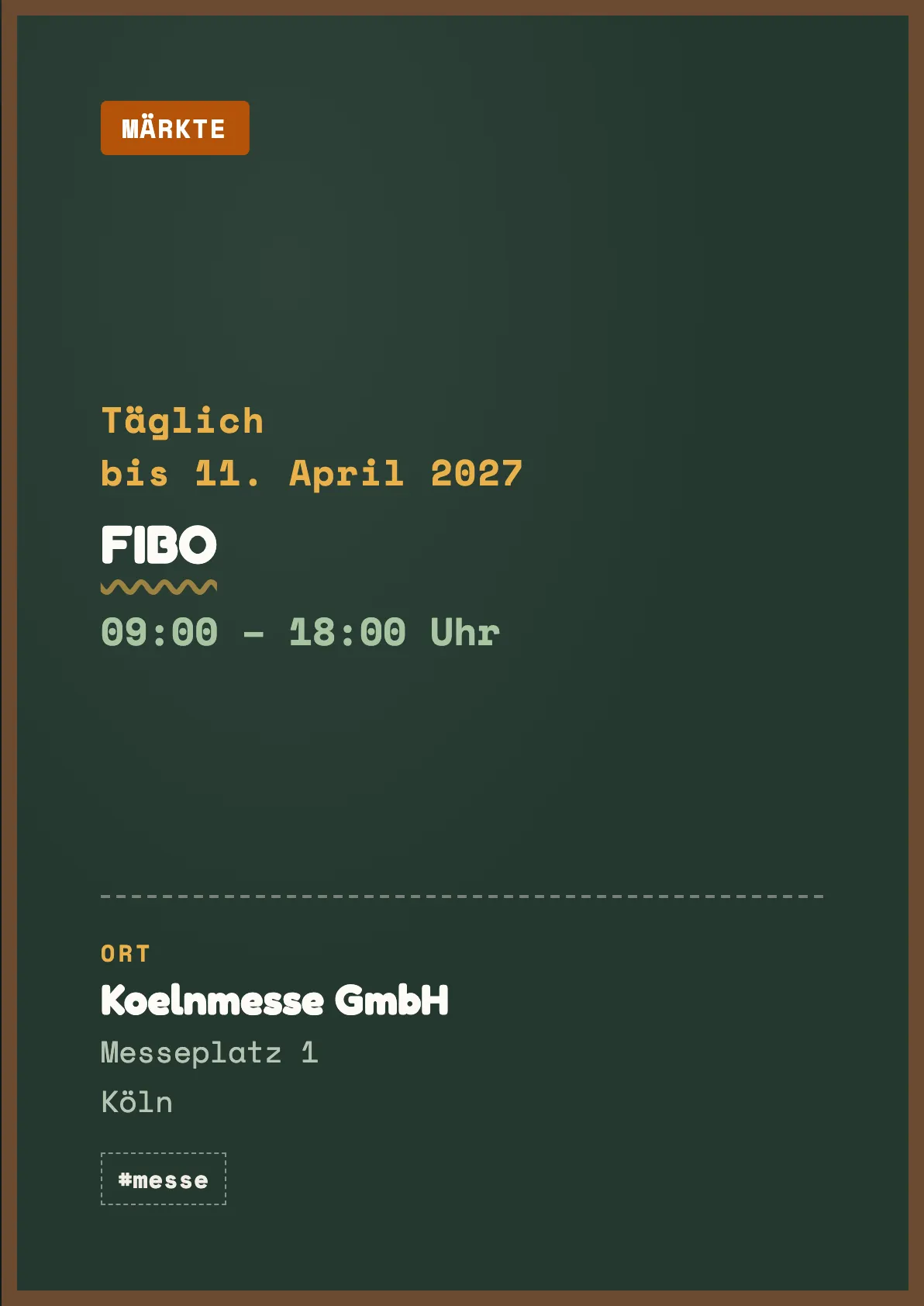 Veranstaltungsflyer