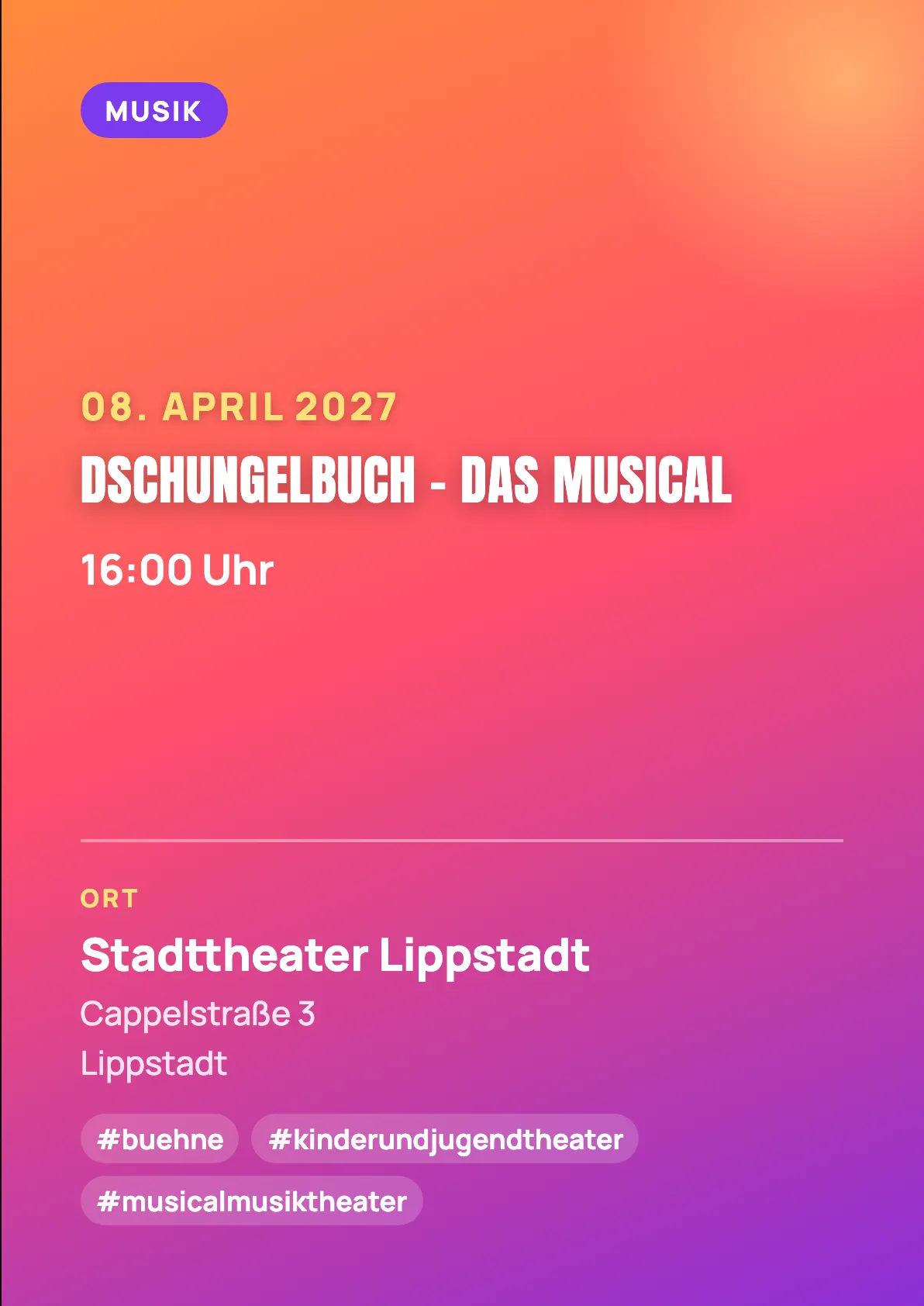 Veranstaltungsflyer
