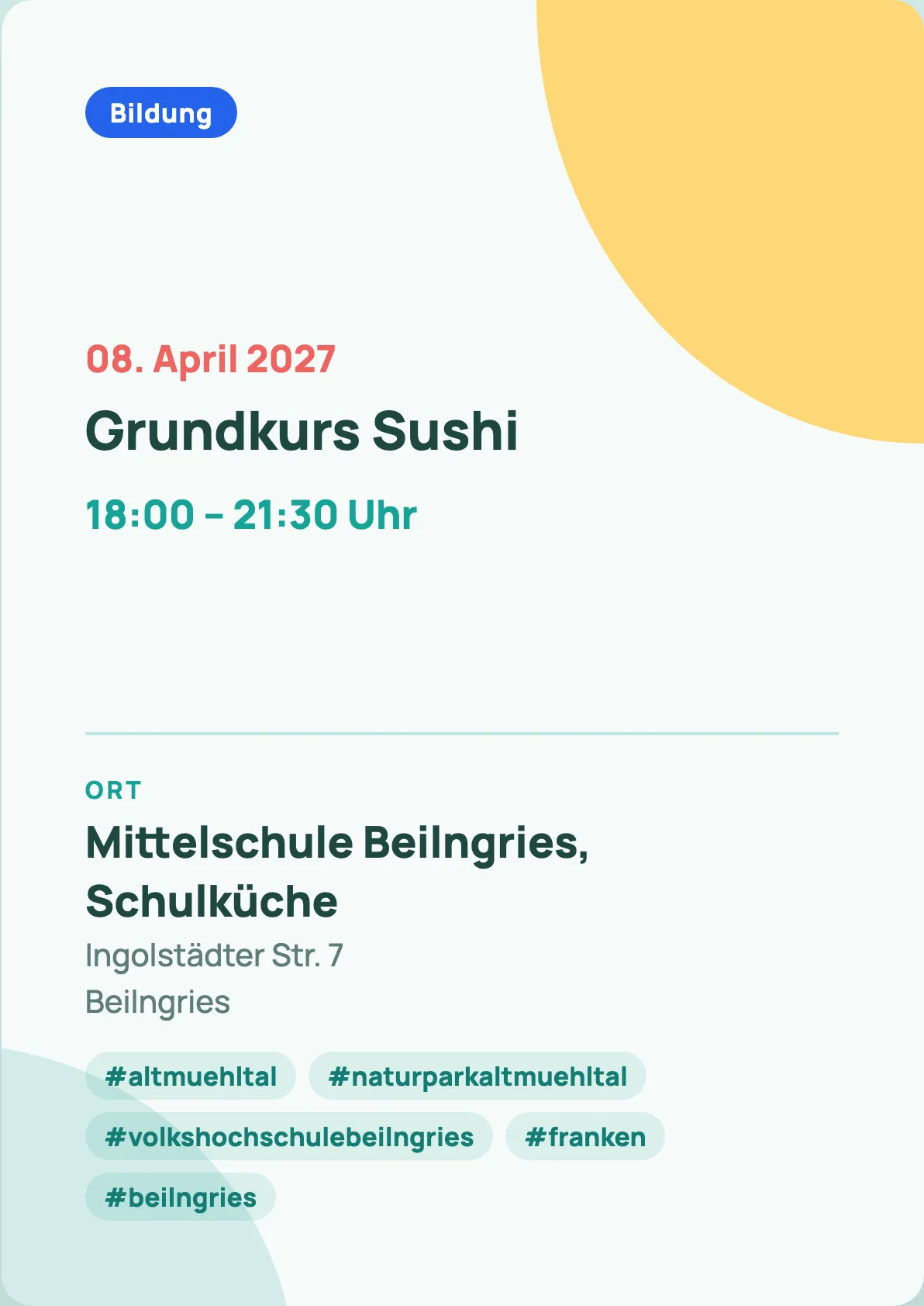 Veranstaltungsflyer