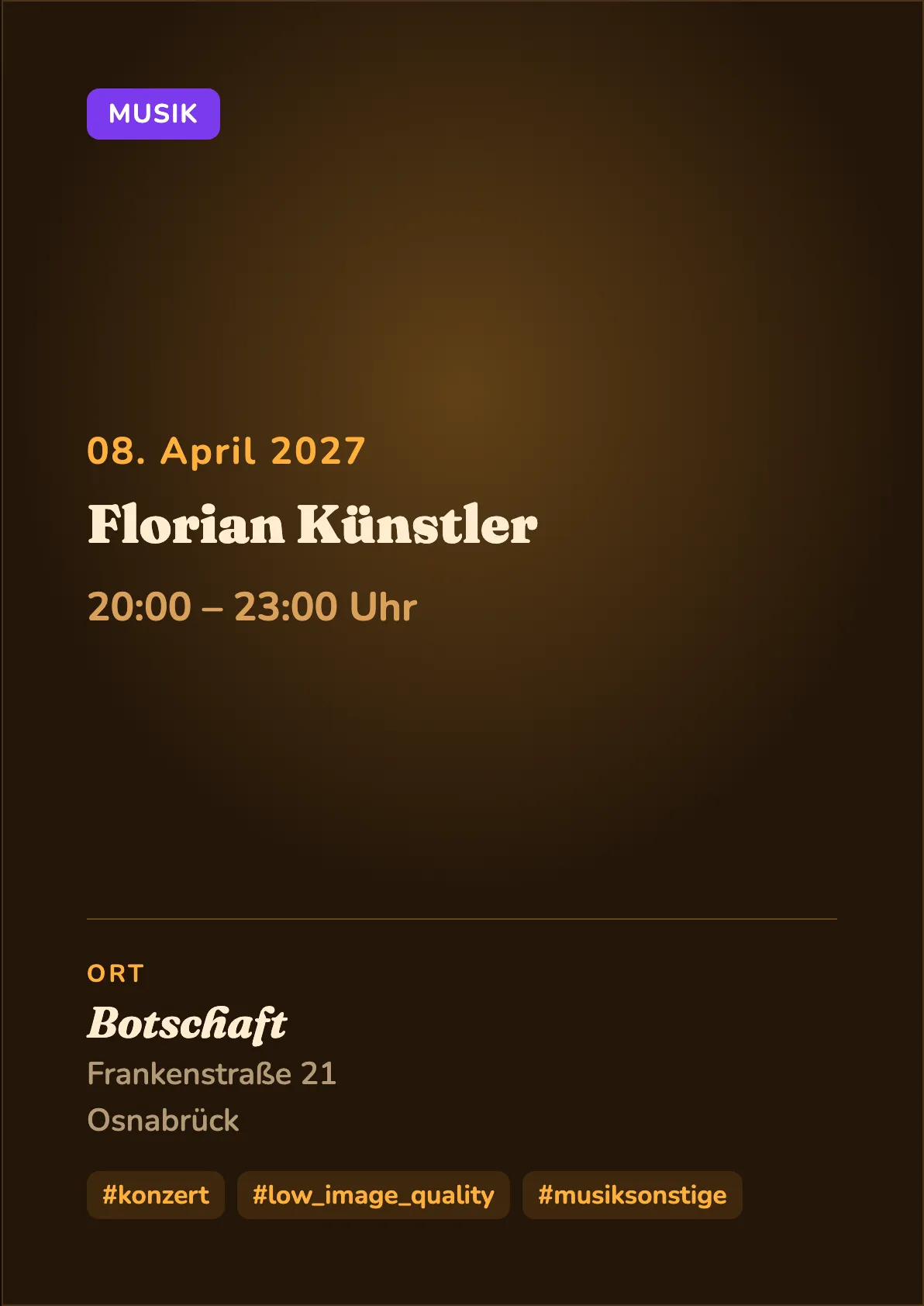 Veranstaltungsflyer