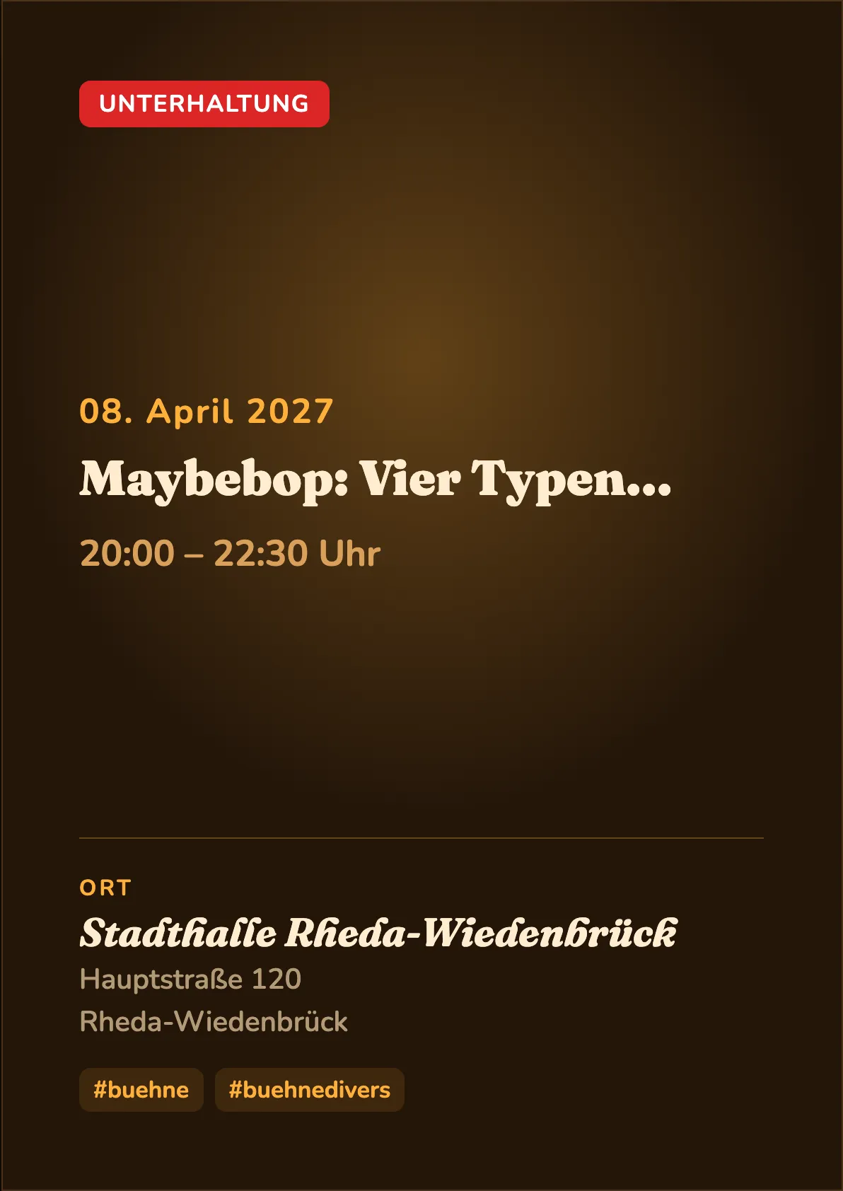 Veranstaltungsflyer
