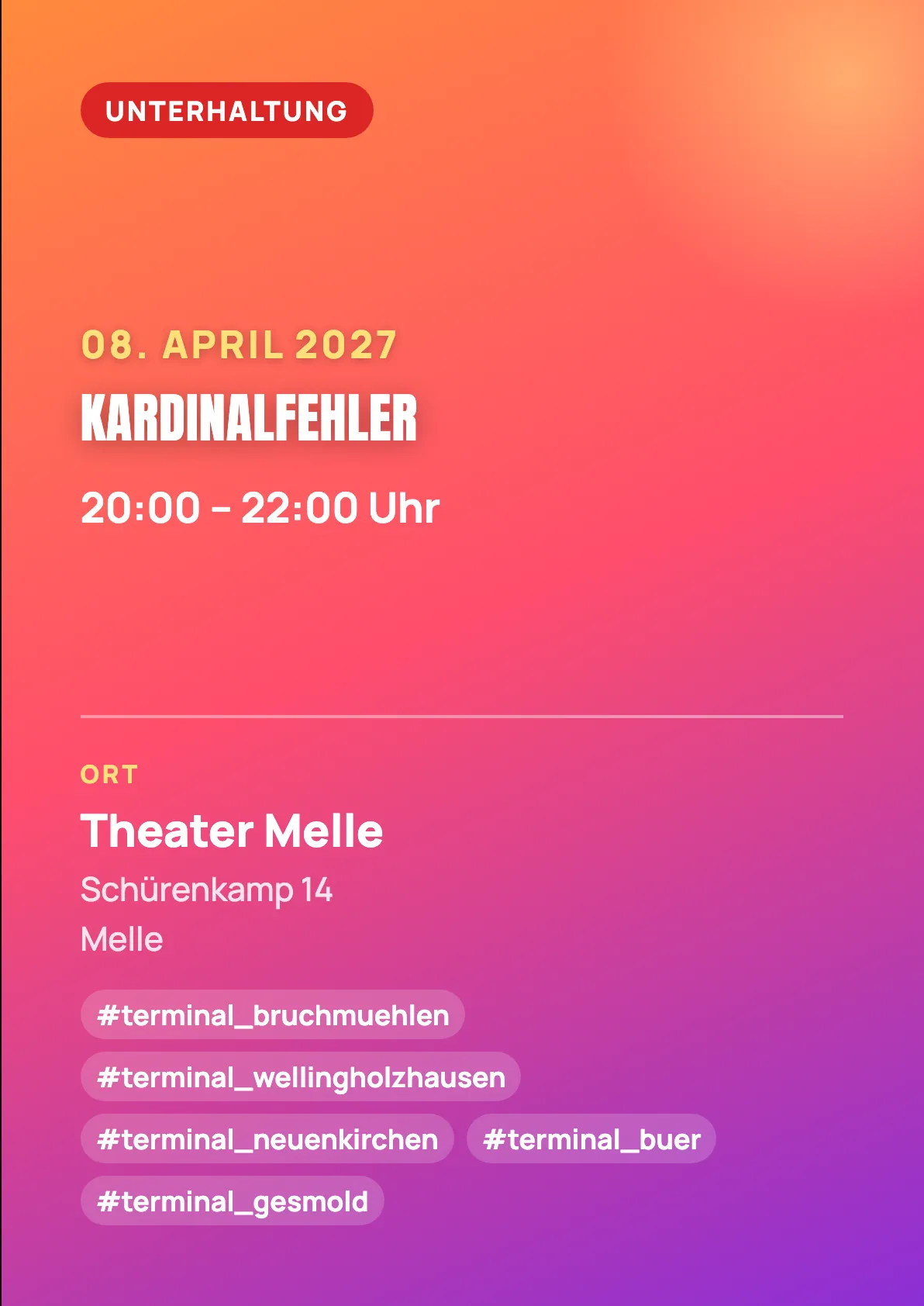 Veranstaltungsflyer