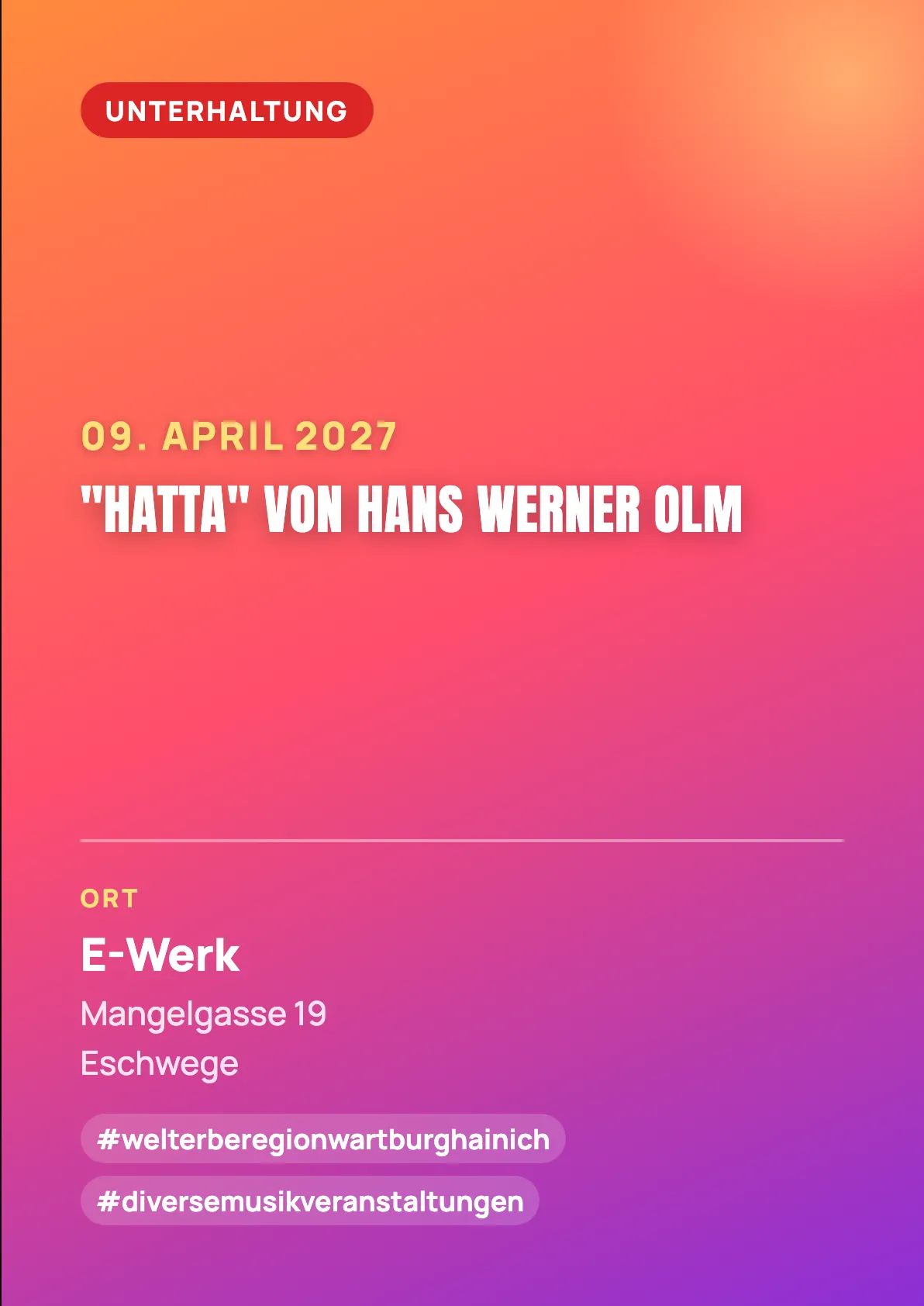 Veranstaltungsflyer