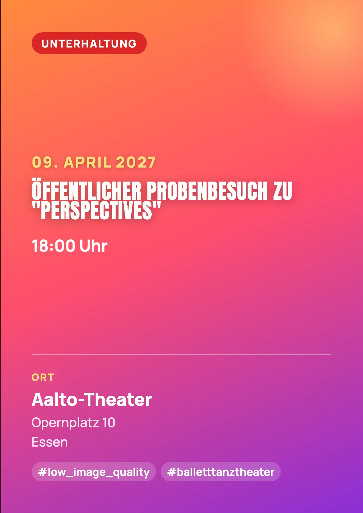 Veranstaltungsflyer