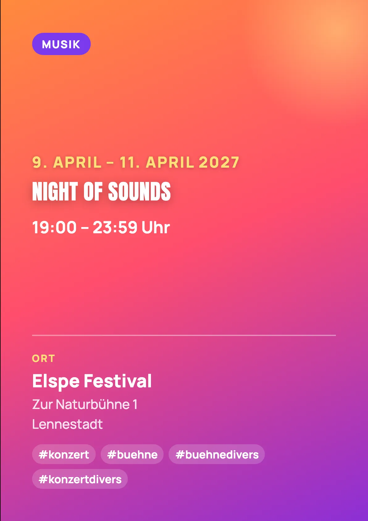 Veranstaltungsflyer