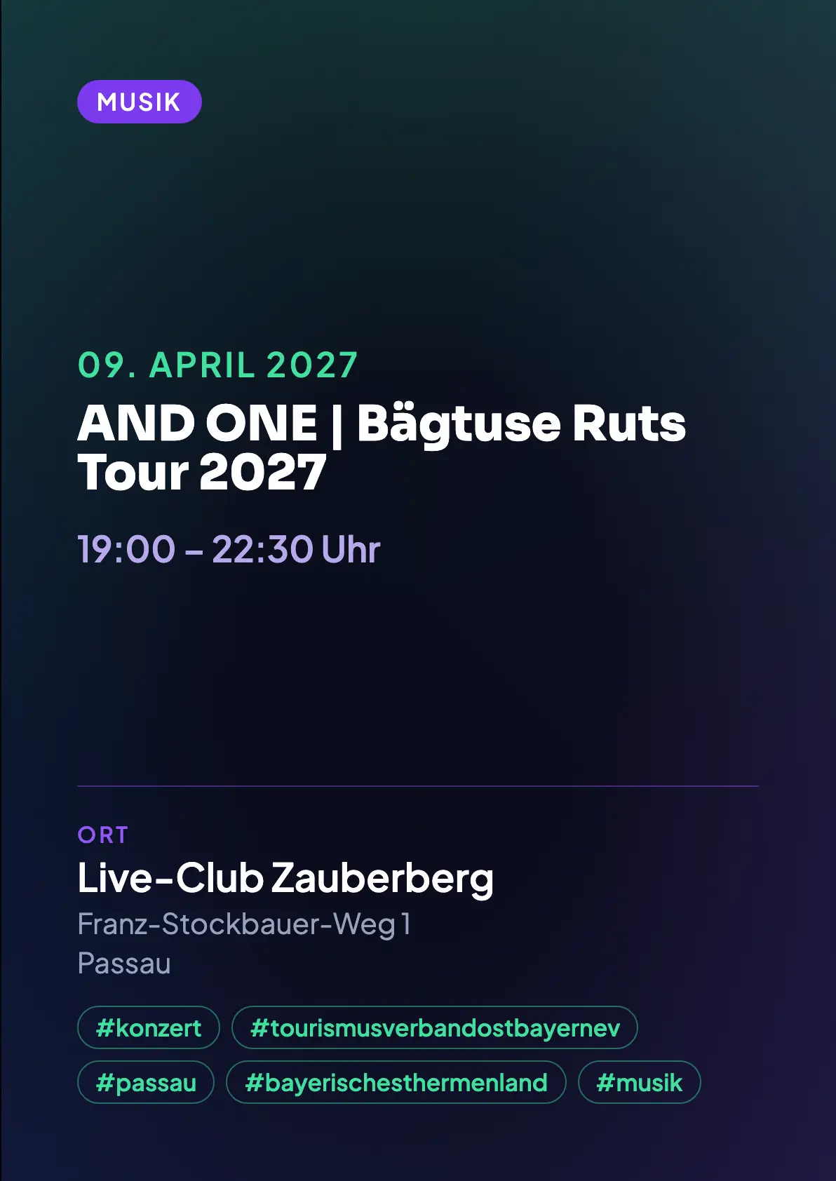 Veranstaltungsflyer