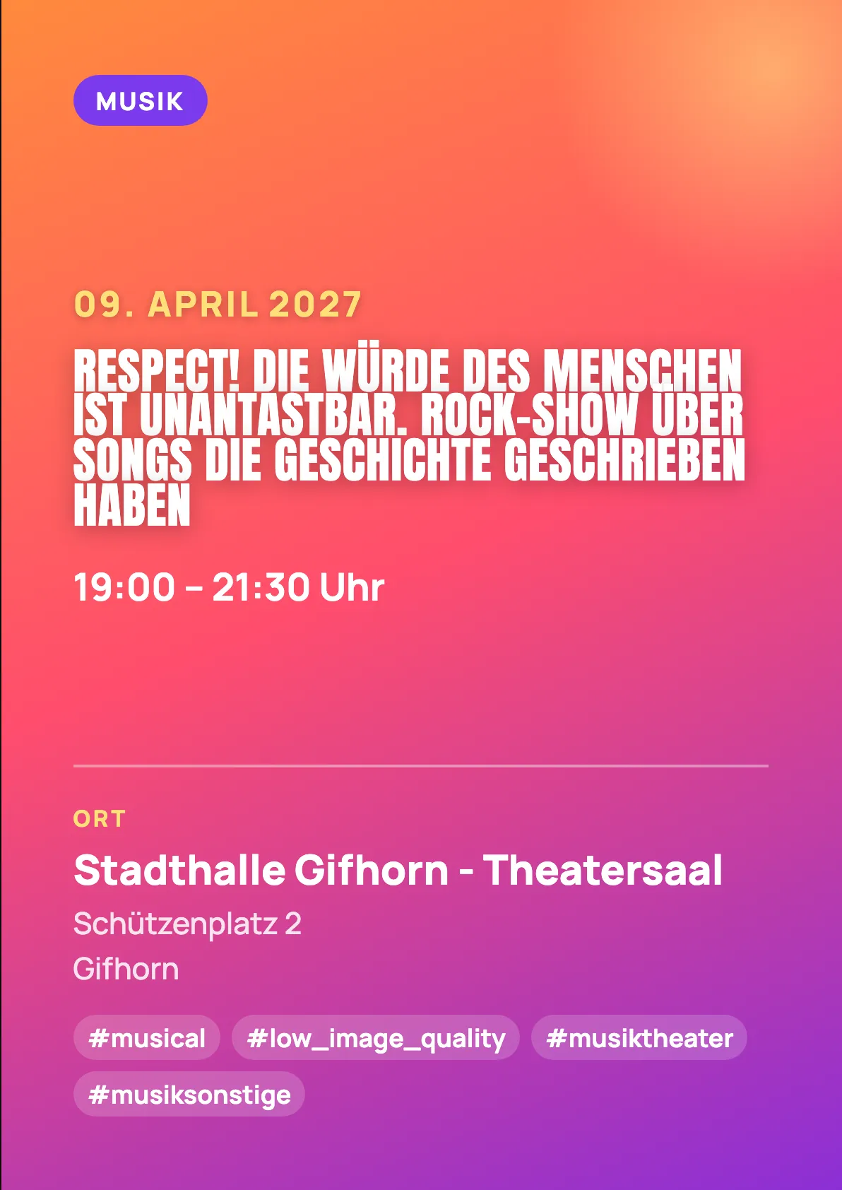 Veranstaltungsflyer