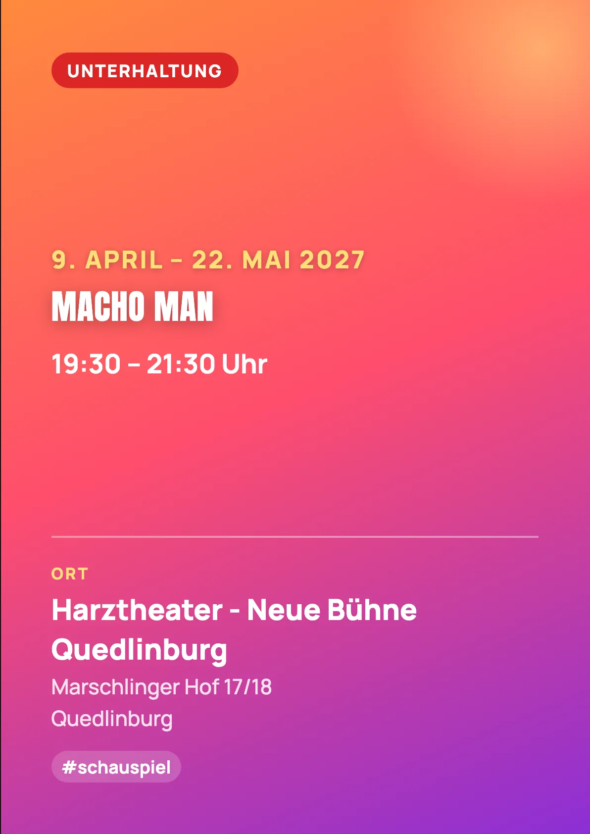 Veranstaltungsflyer