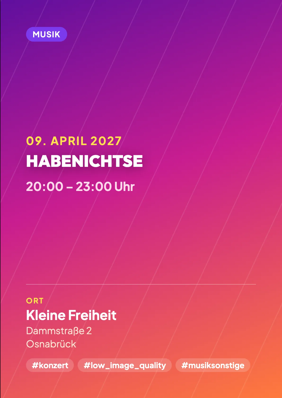 Veranstaltungsflyer