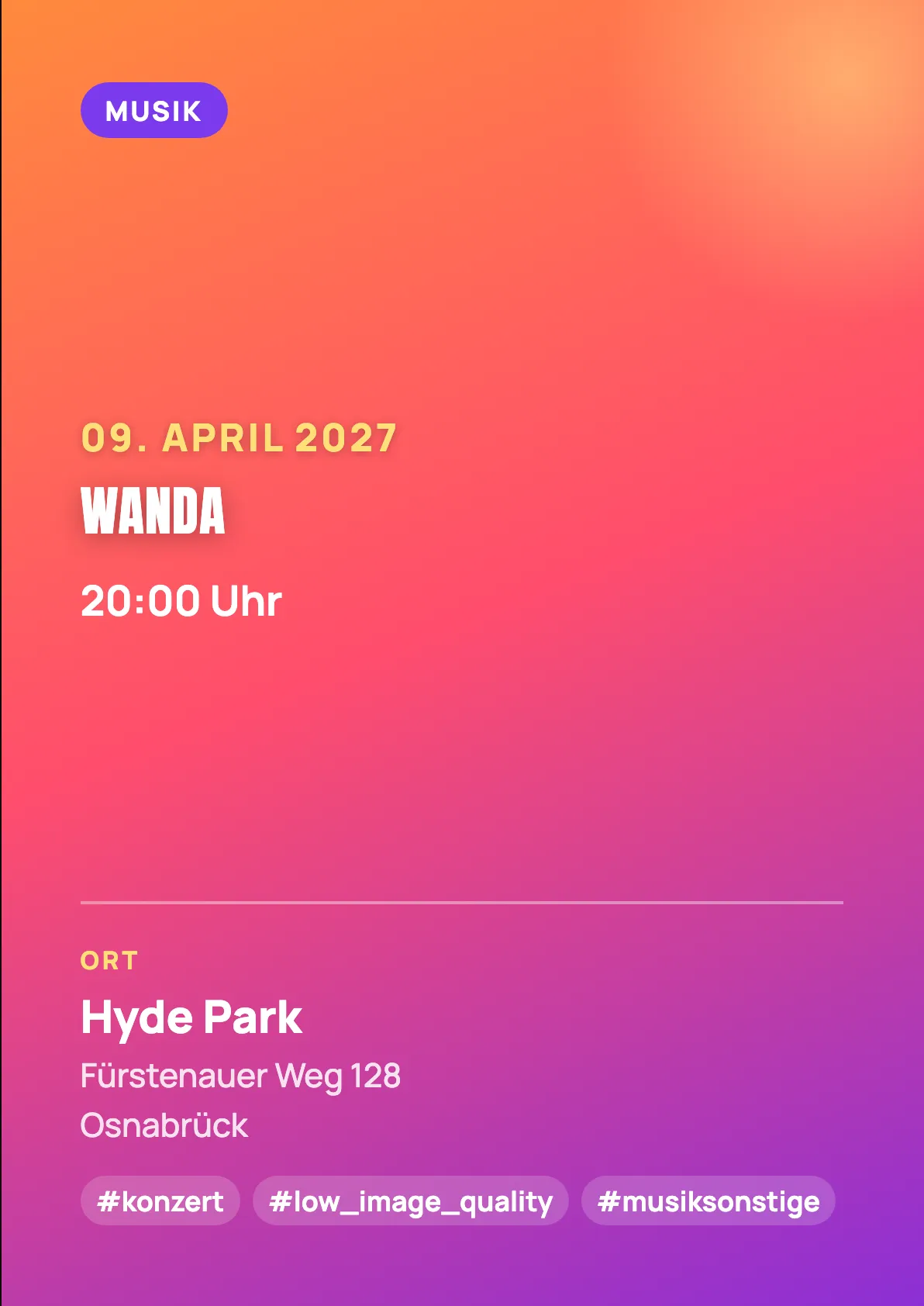 Veranstaltungsflyer