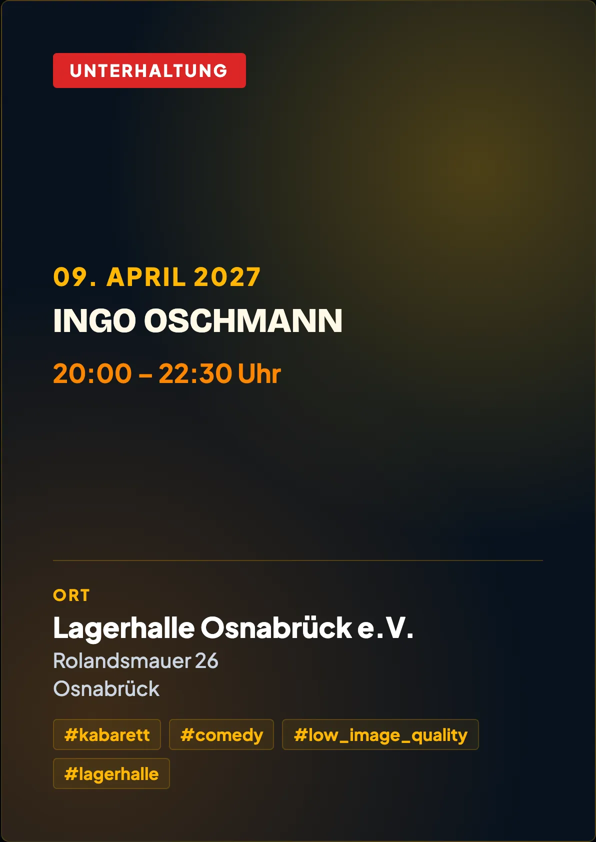Veranstaltungsflyer