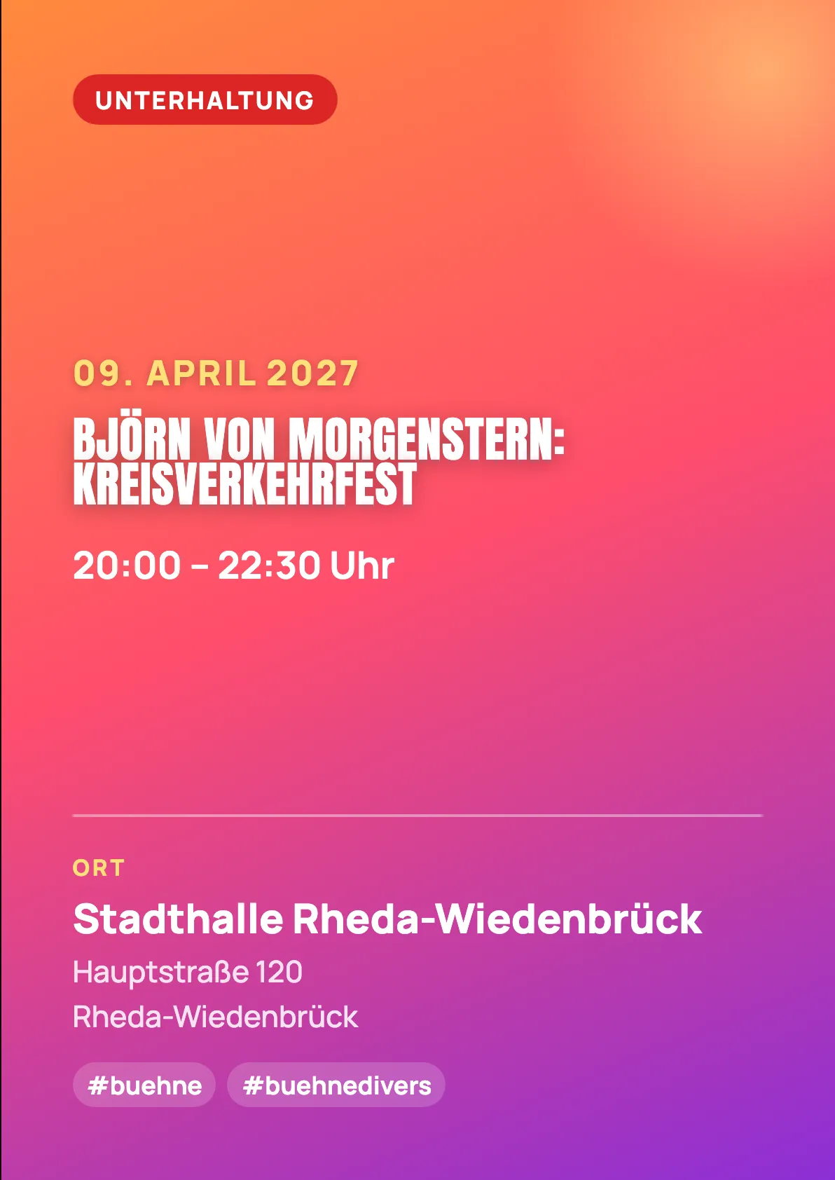 Veranstaltungsflyer