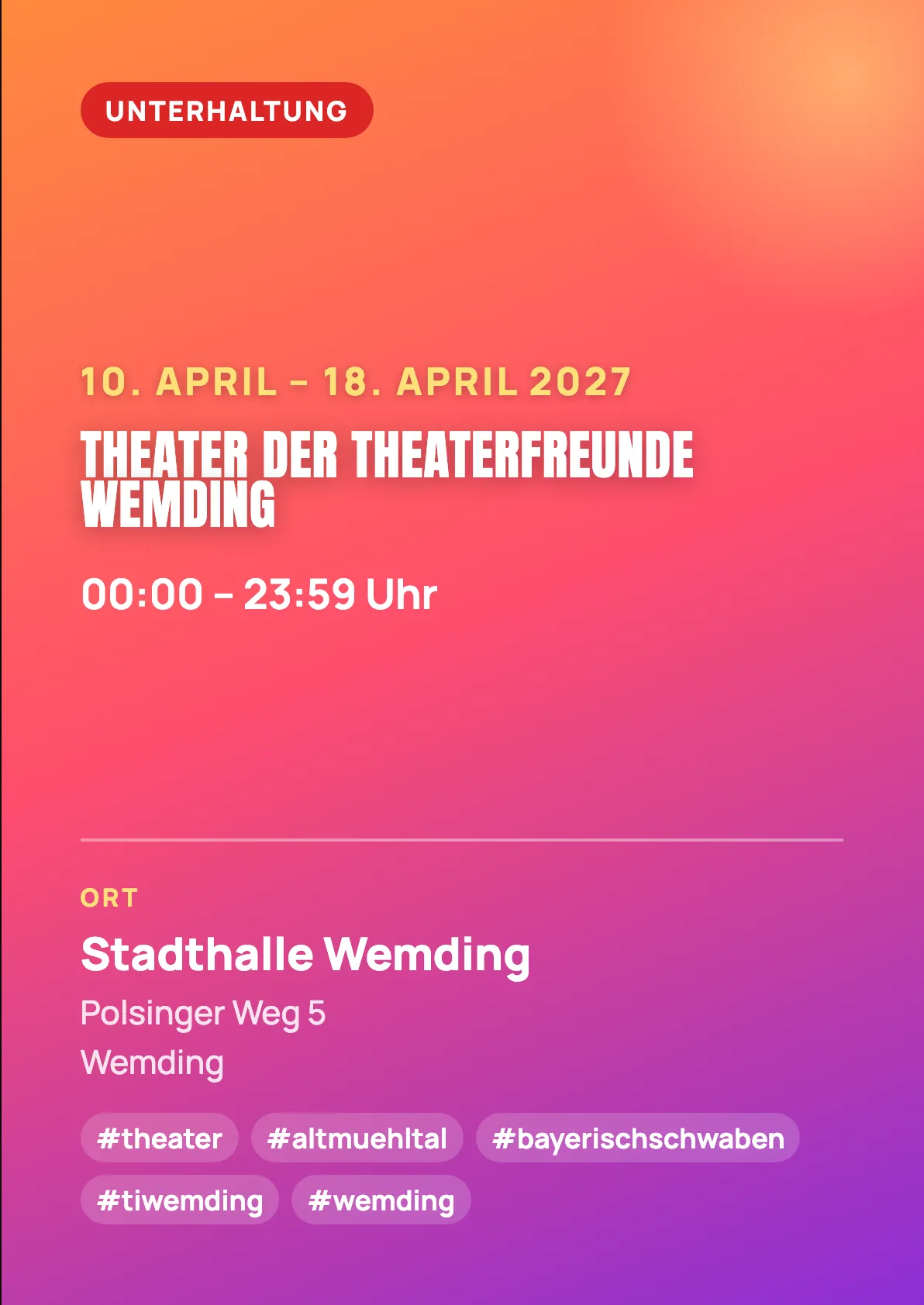Veranstaltungsflyer