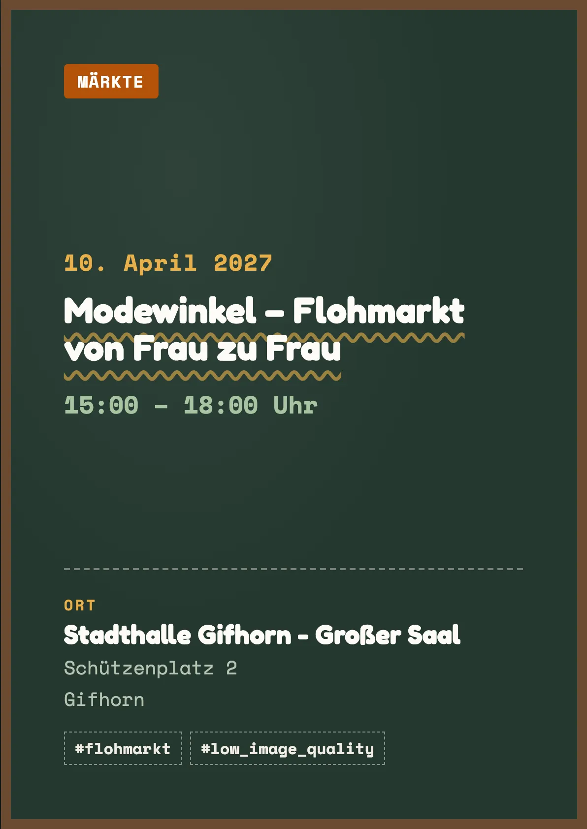 Veranstaltungsflyer