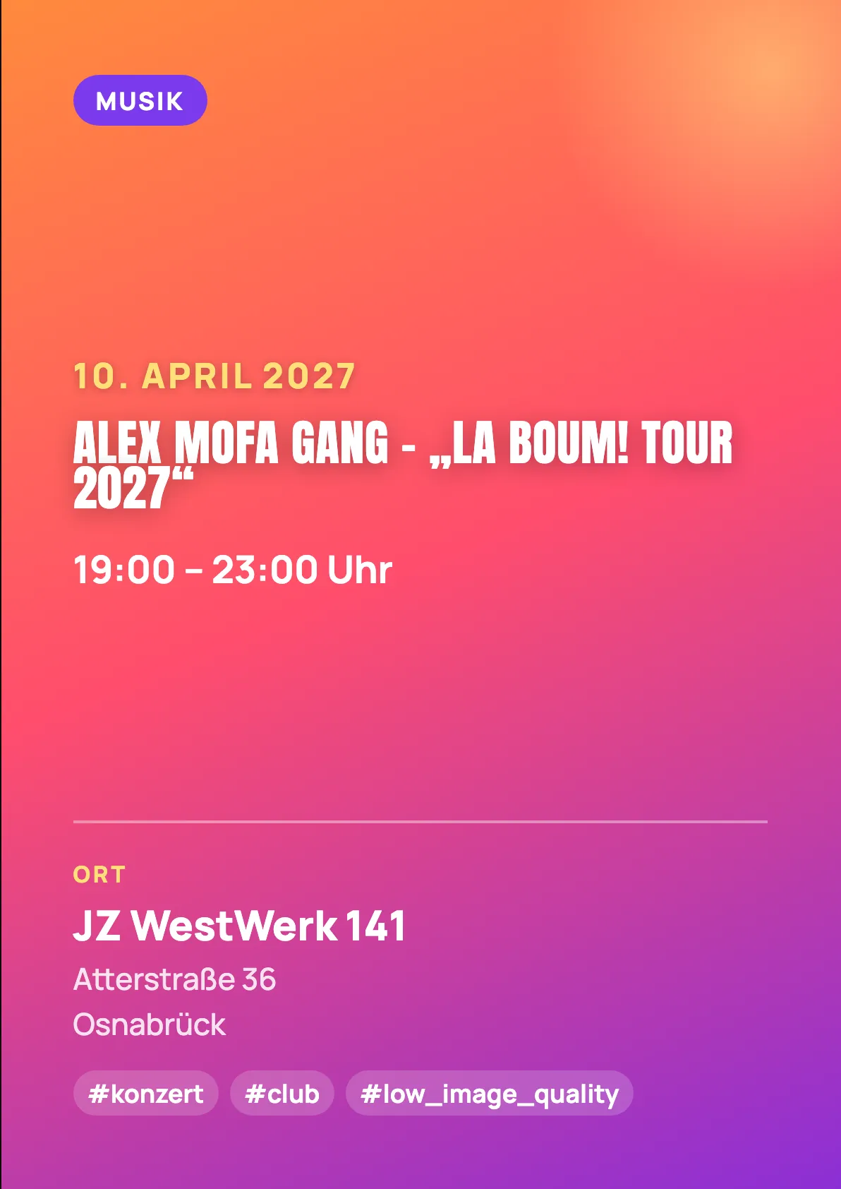 Veranstaltungsflyer