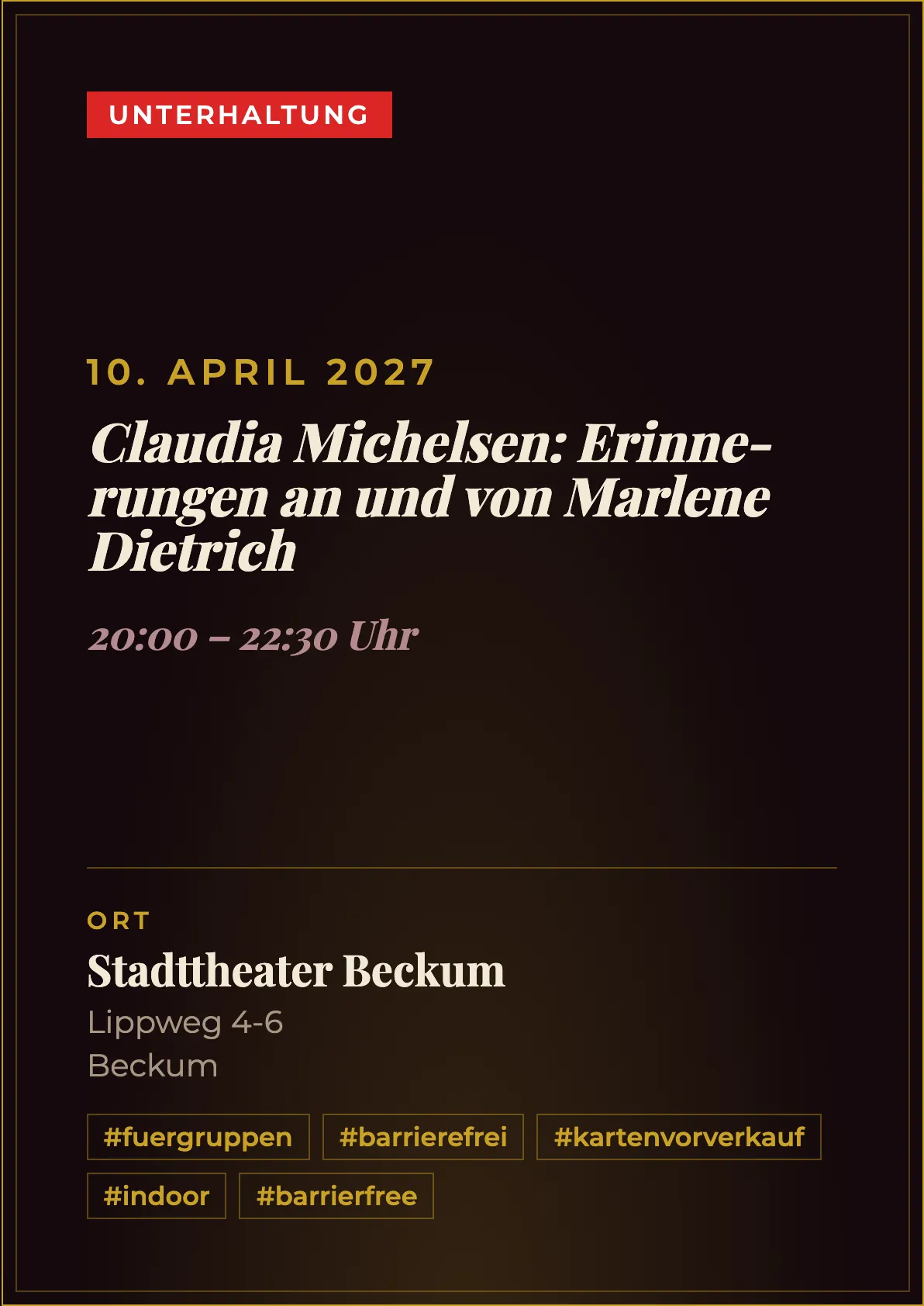Veranstaltungsflyer