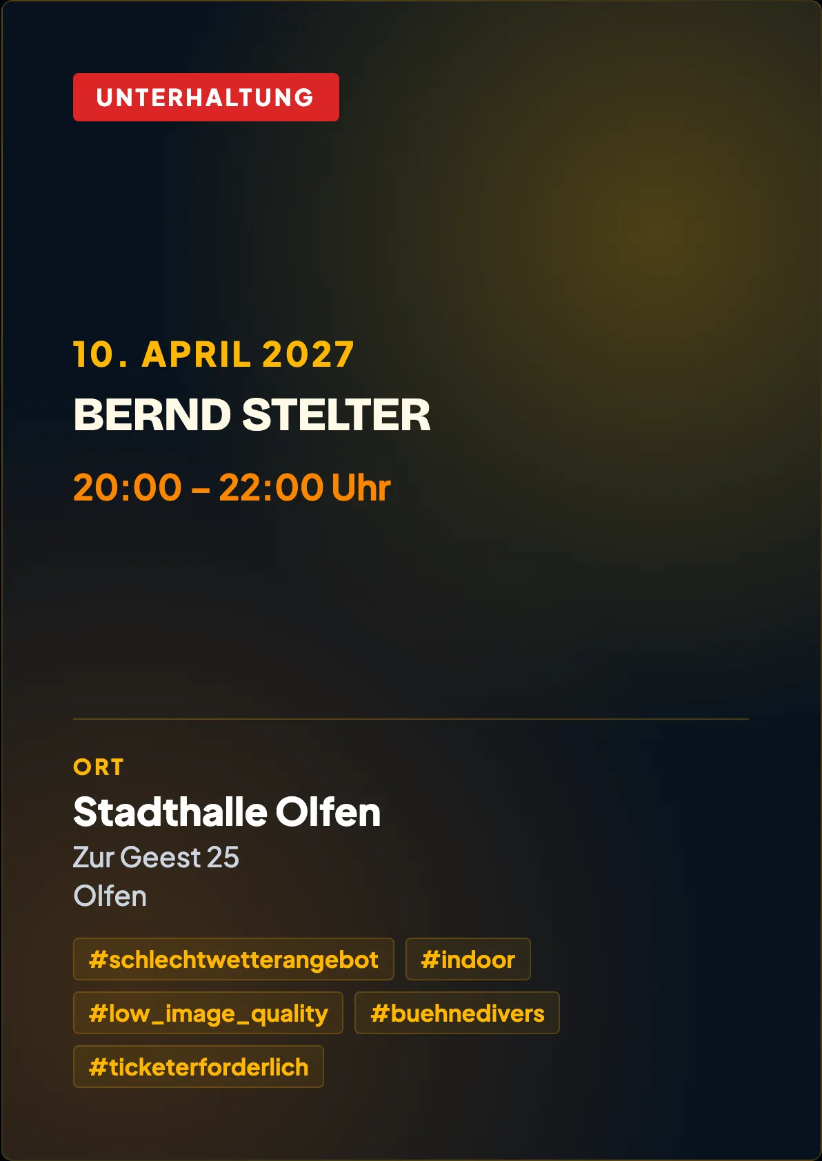 Veranstaltungsflyer