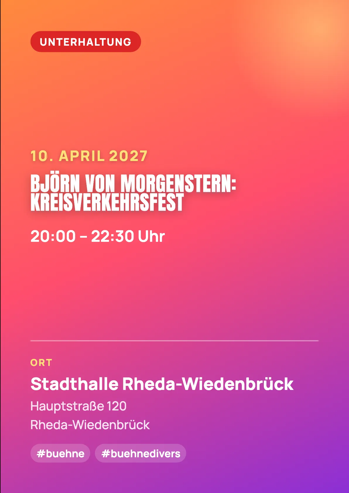 Veranstaltungsflyer