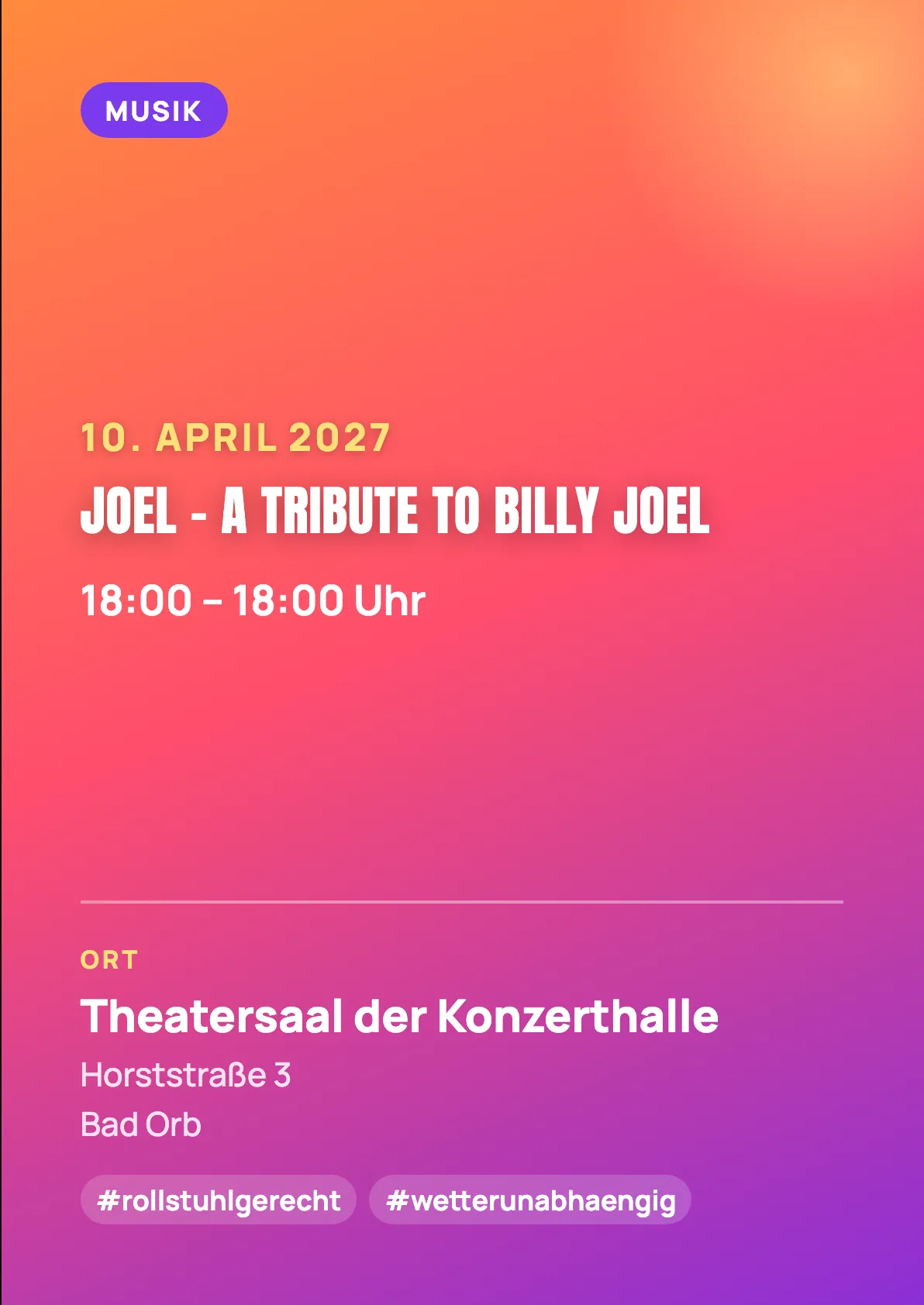 Veranstaltungsflyer