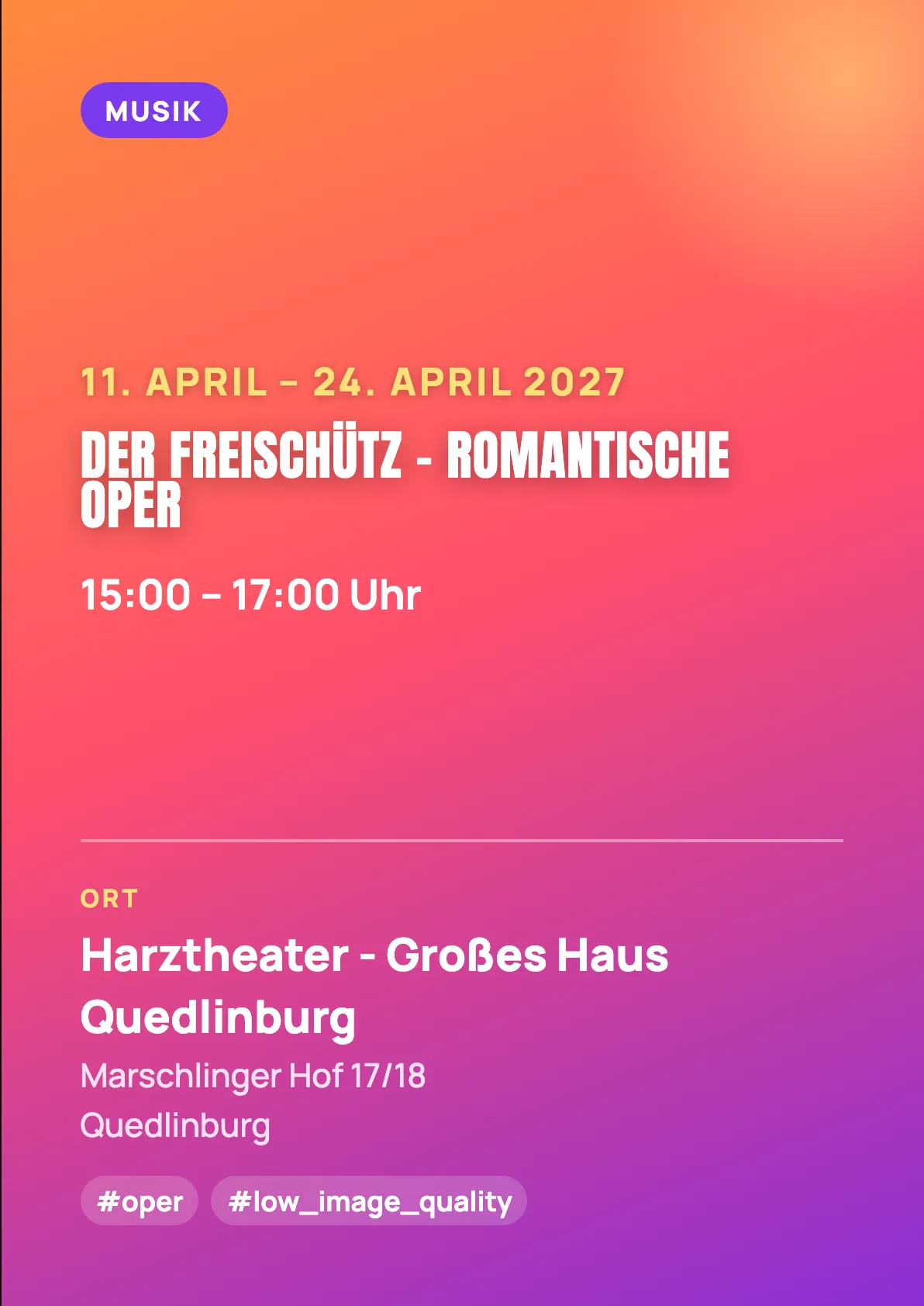 Veranstaltungsflyer